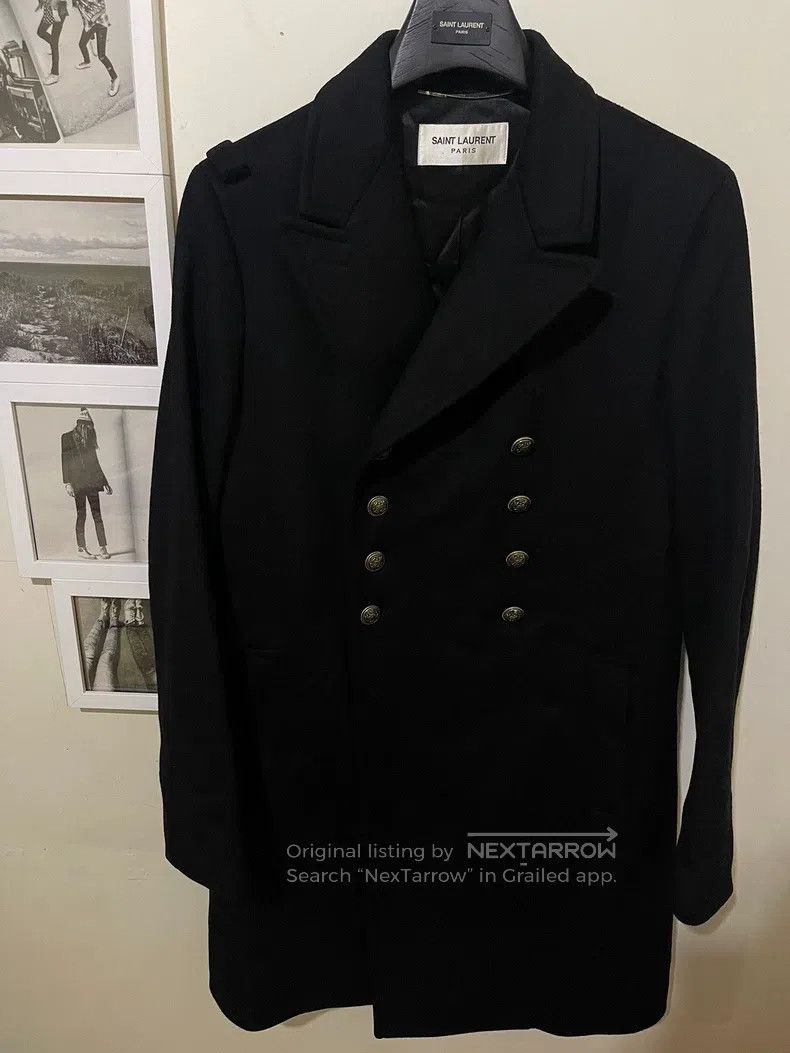 Saint Laurent Paris Saint Laurent Paris Double-Row Gold Button Navy Anchor Coa Size US M / EU 48-50 / 2 - 1 Thumbnail