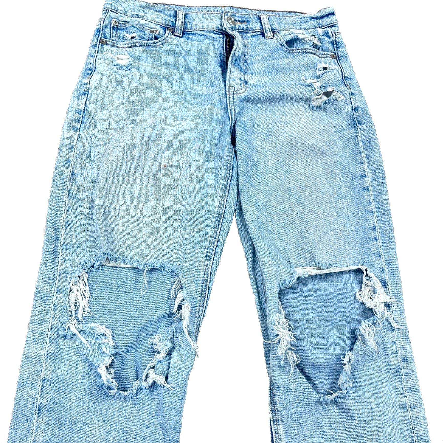 American Eagle Outfitters American Eagle Outfitters Jeans Women 6 High Rise Ankle Light Blue Distressed 5-Pocket Denim Jeans Womens Size 6 Regular 28in Inseam Size 28" / US 6 / IT 42 - 3 Thumbnail