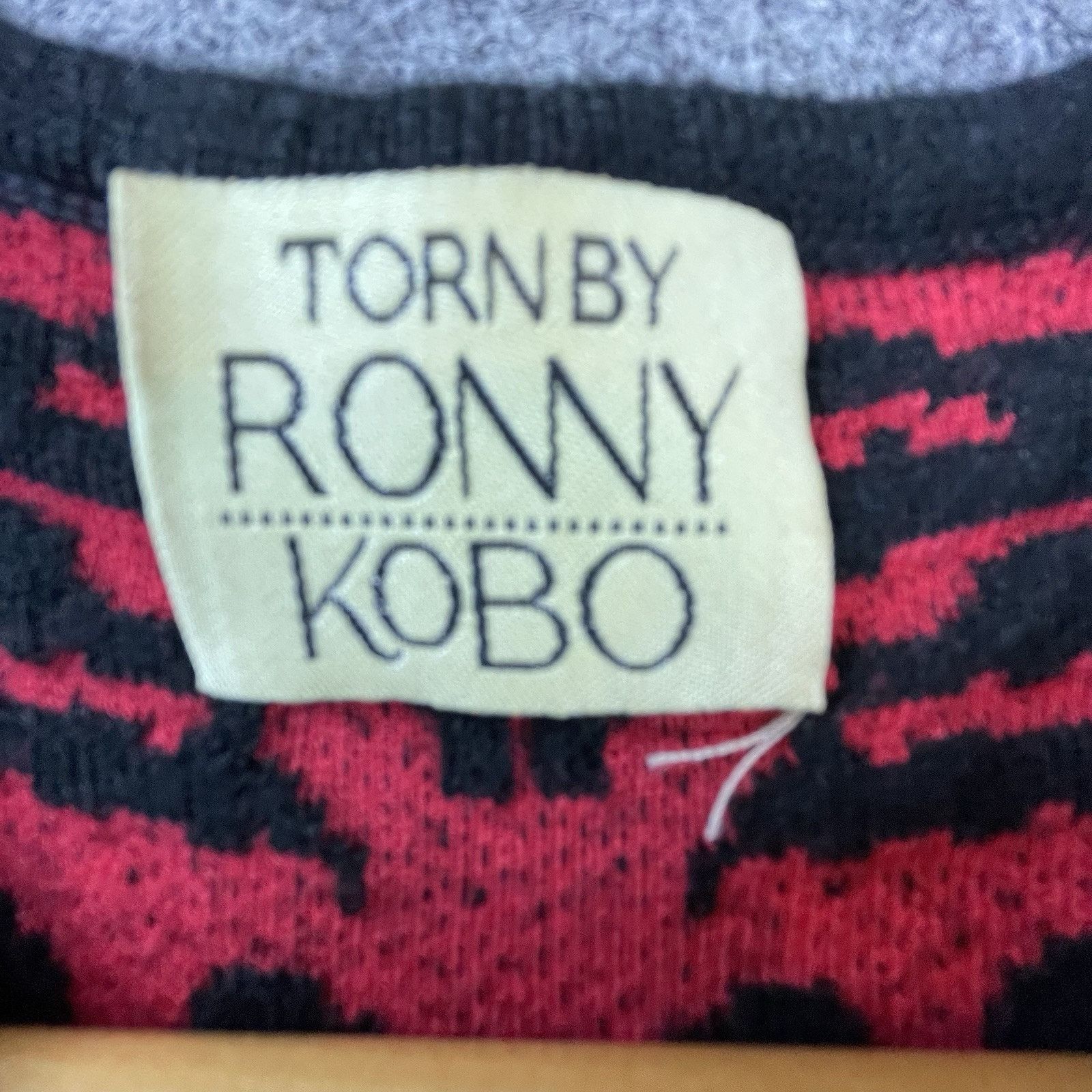Ronny Kobo Torn by Ronny Kobo Sweater Dress XS Red Malu Tiger Jacquard Size XS / US 0-2 / IT 36-38 - 3 Thumbnail