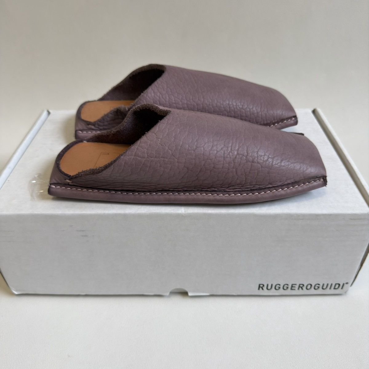 Guidi ‘Violet Bison Leather’ Mule Shoes Size US 8 / IT 38 - 22 Thumbnail