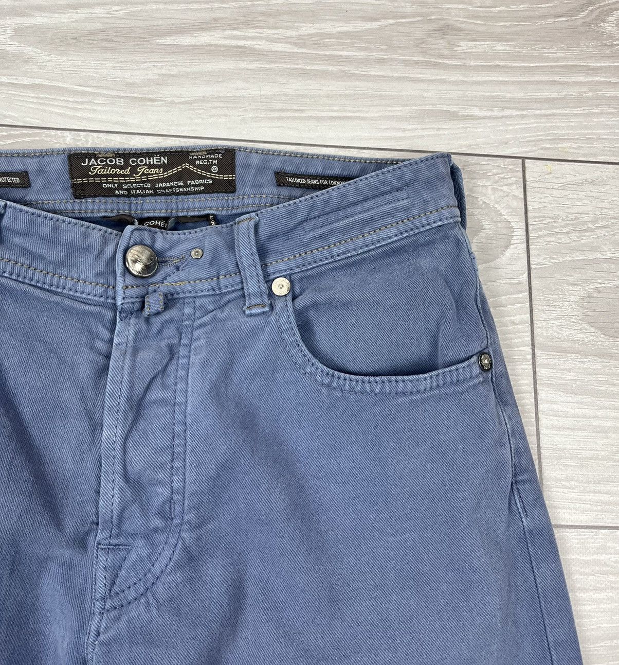 Jacob Cohen Jacob Cohen Luxury Hand Made Straight Blue Pants Jeans 31 sz Size US 31 - 8 Thumbnail