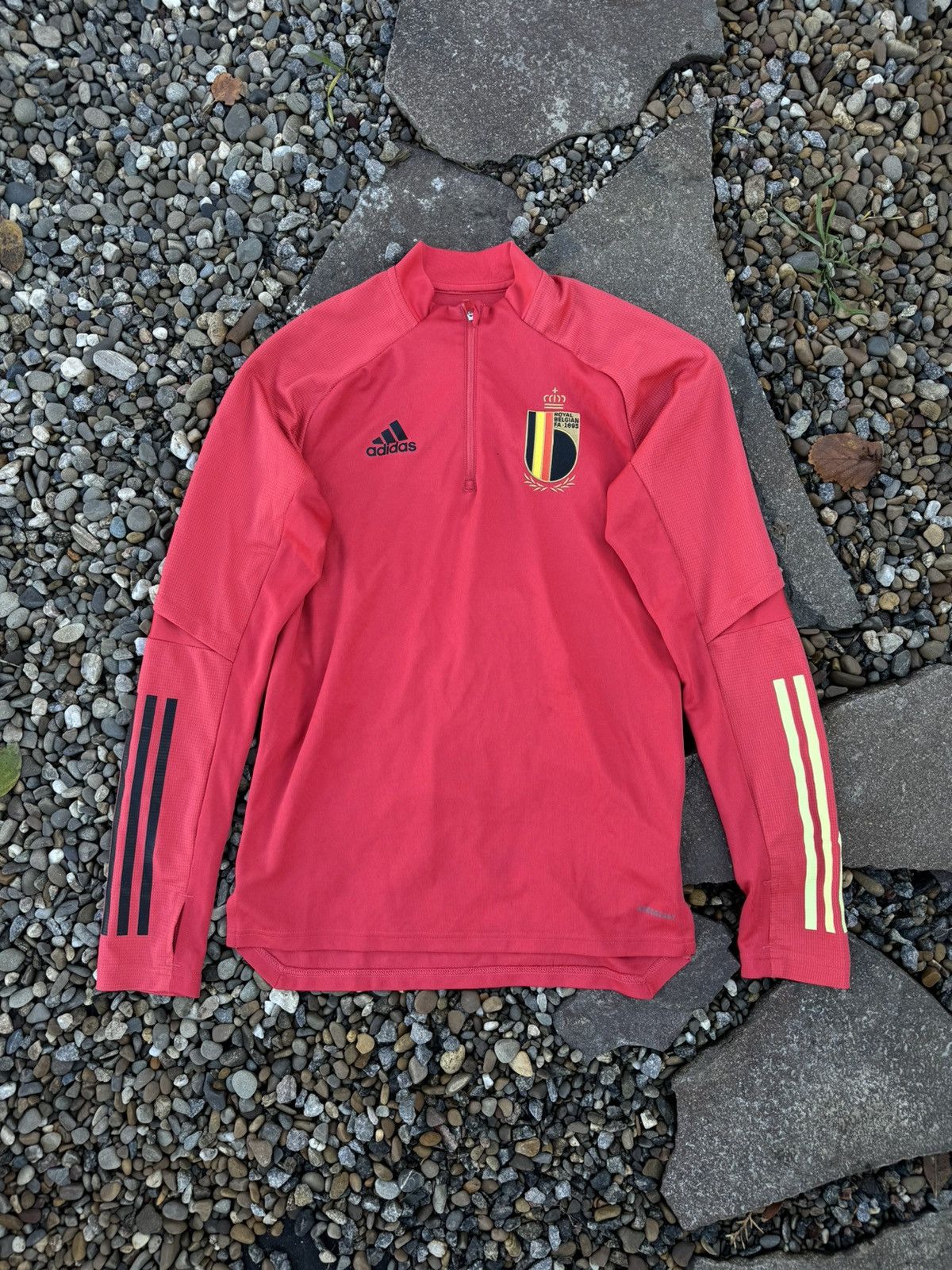 Adidas 2019 Adidas Belgium long sleeve drill jersey Size US S / EU 44-46 / 1 - 1 Thumbnail