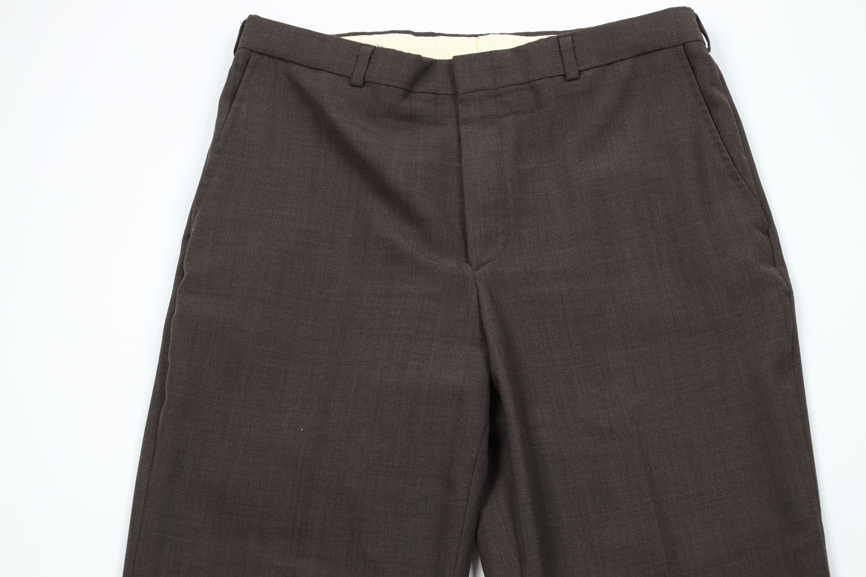 Vintage Vintage 70s Streetwear Knit Wide Leg Chino Pants Brown USA Size US 34 / EU 50 - 2 Thumbnail