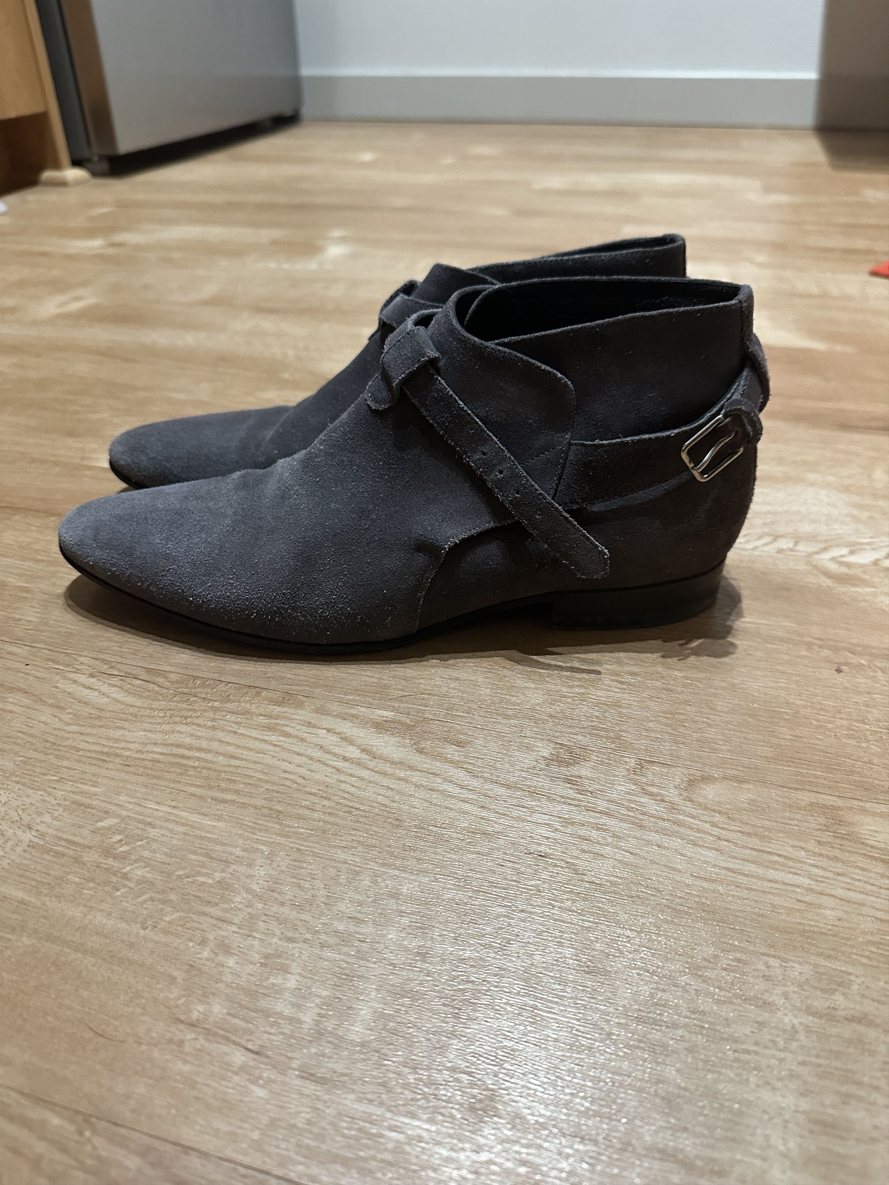 Saint Laurent Paris Grey London Boots Size US 8 / EU 41 - 2 Thumbnail