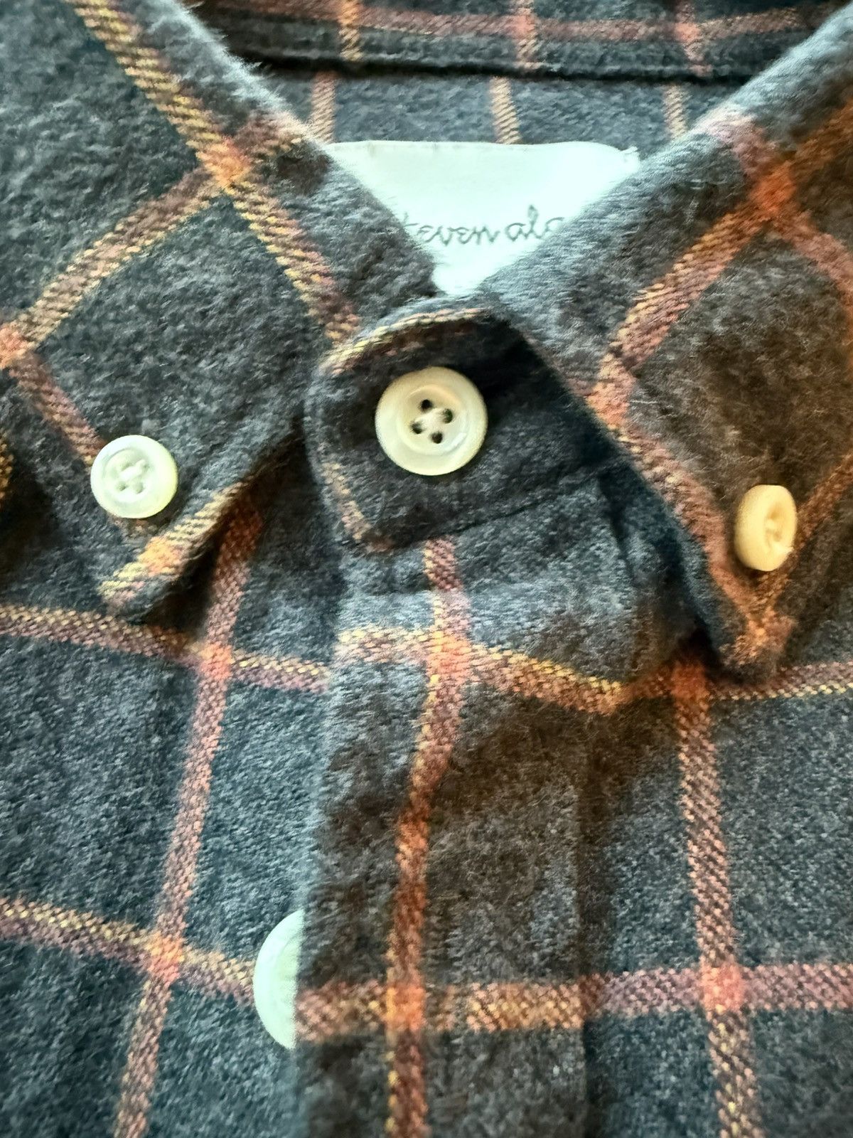 Steven Alan Steven Alan Flannel Button-Down Shirt — Size M | Charcoal Size US M / EU 48-50 / 2 - 5 Thumbnail