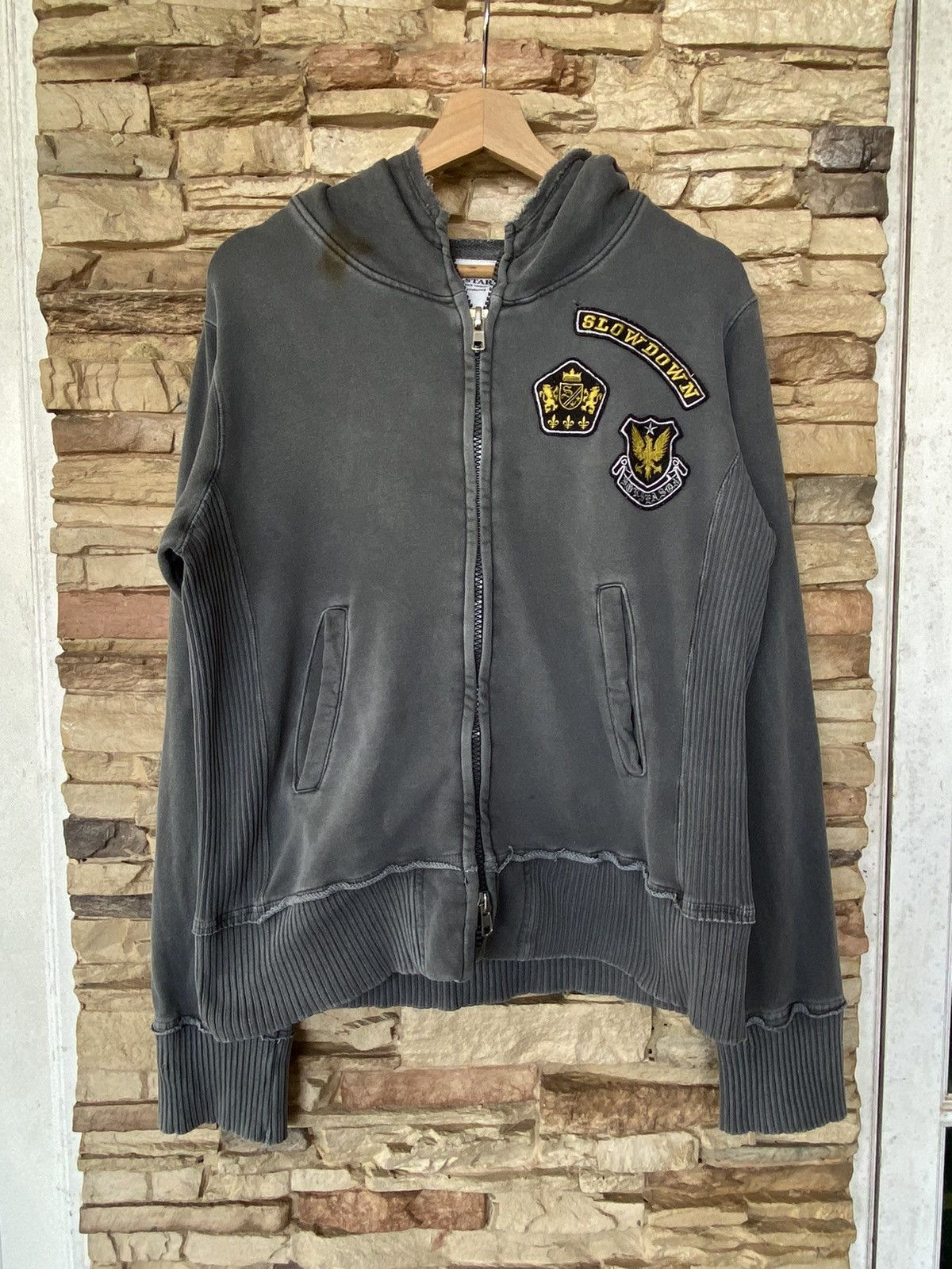 14th Addiction 14th Addiction B-Terry Cross Zip Hoodie | Grailed
