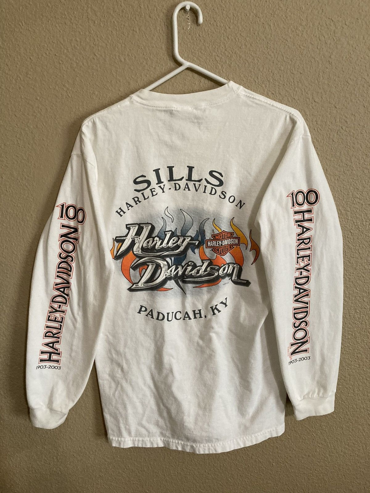Harley Davidson Vintage 2002 Harley Davidson Motorcycle Sweatshirt Sweater Size US M / EU 48-50 / 2 - 2 Thumbnail