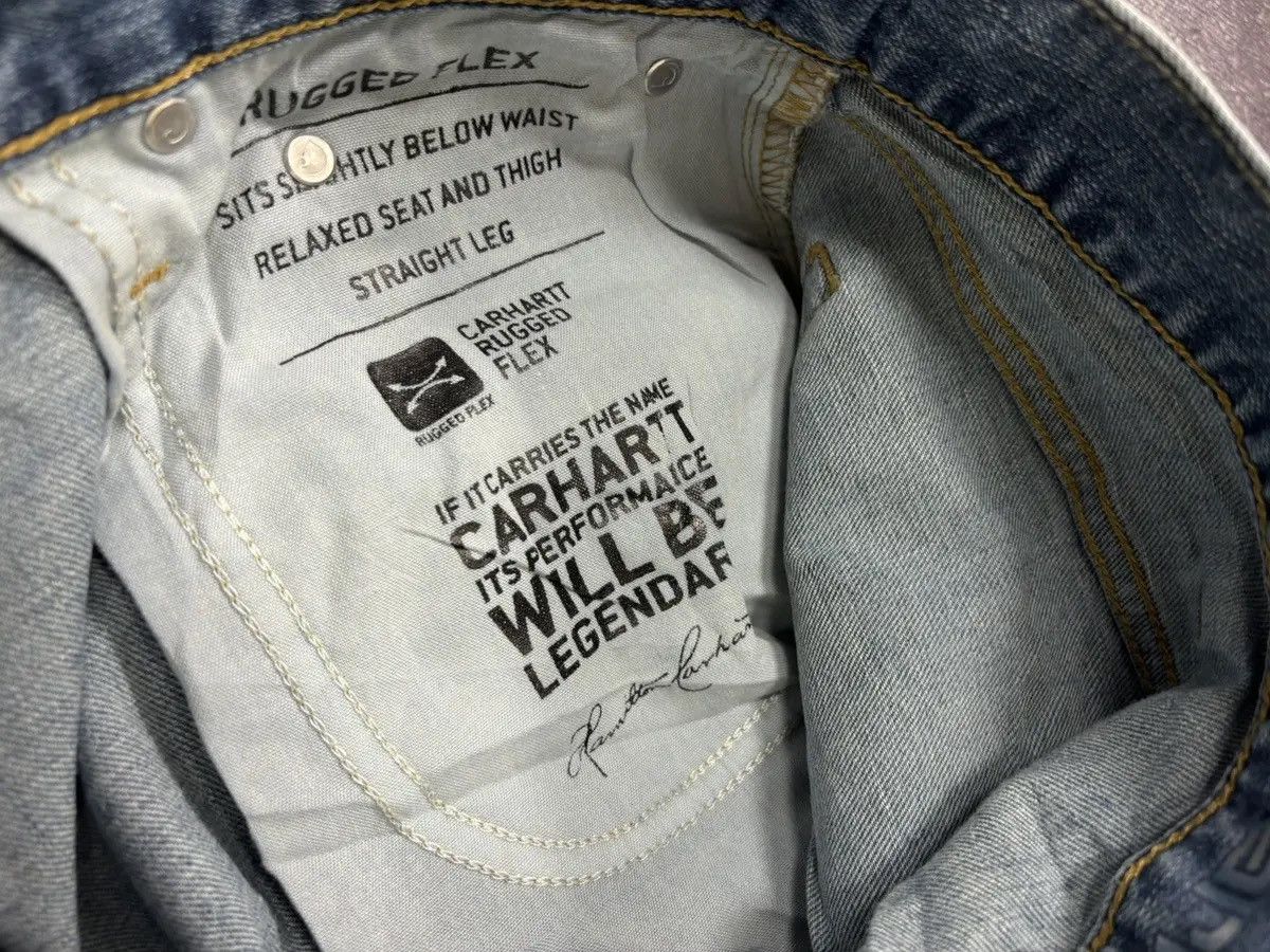 Carhartt × Vintage Vintage Carhartt Rugged Flex Denim Relaxed Fit Hype Jeans Size US 38 / EU 54 - 13 Thumbnail