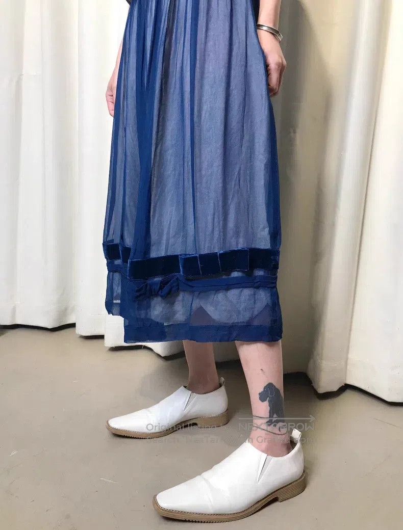 Comme des Garcons Comme Des Garcons size M Aqua Spirit Butterfly Velvet Ligh Size 23" - 8 Thumbnail