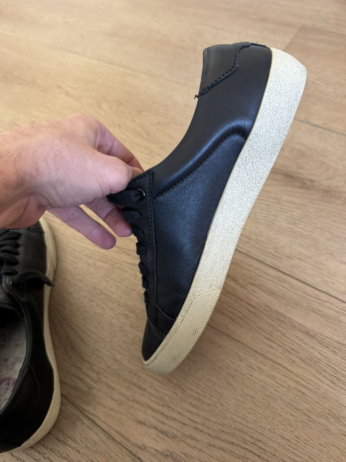Saint Laurent Paris Court Sig Low Leather Size US 8 / EU 41 - 7 Thumbnail