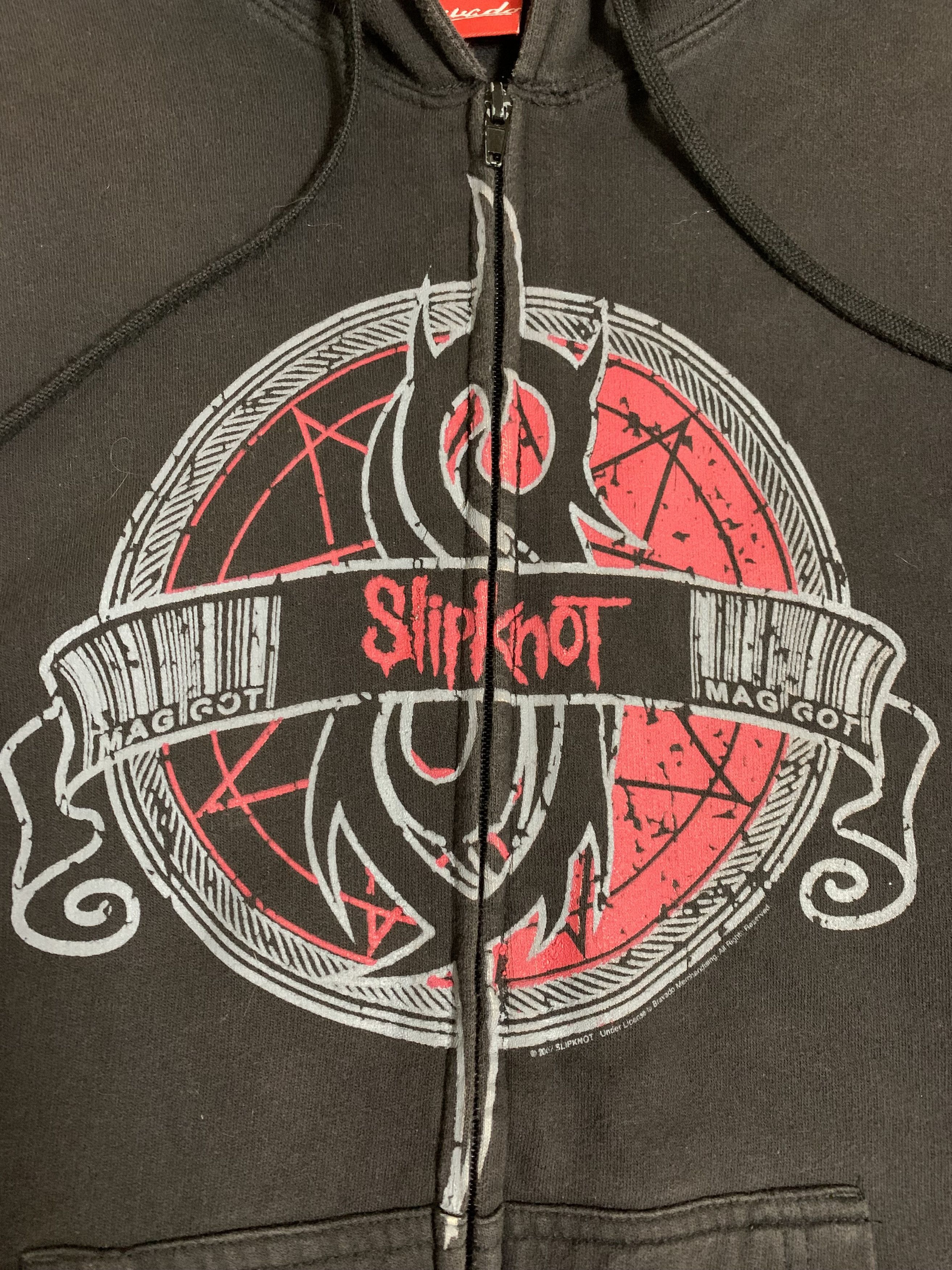 Band Tees × Vintage Vintage Slipknot Hoodie 2007 Big Logo Baggy Y2K Crazy 90s Size US L / EU 52-54 / 3 - 3 Thumbnail
