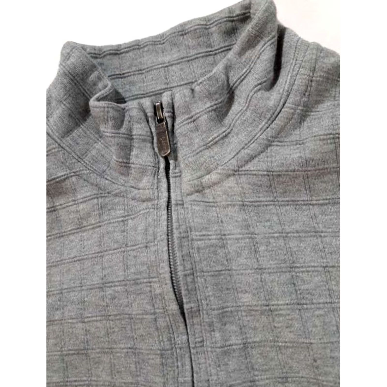 Vintage Vintage Bobby Jones Golf!4 Zip Squares Knit Pima Cotton Sweater M Gray Size US M / EU 48-50 / 2 - 2 Thumbnail