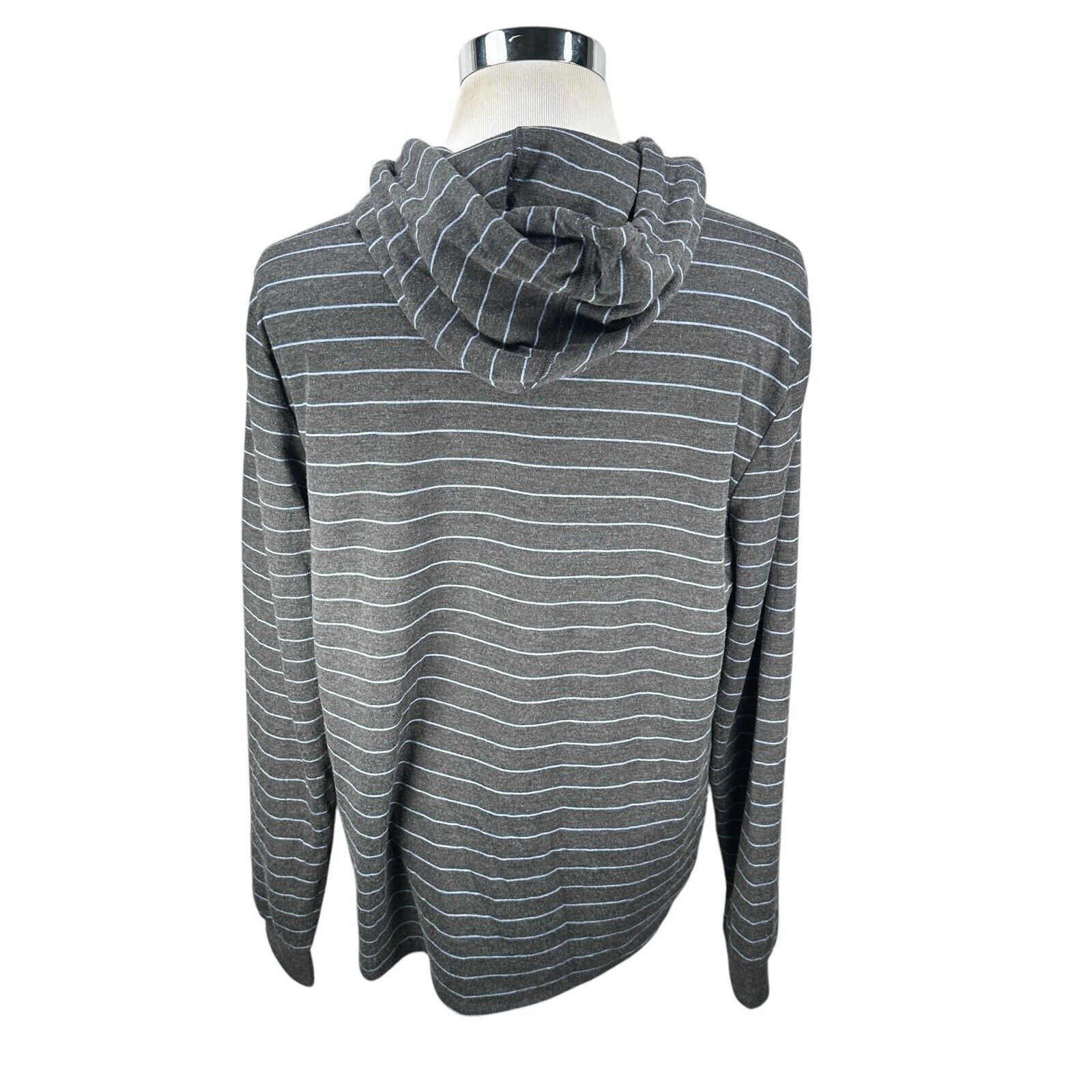Marine Layer Marine Layer Hoodie Men’s Large Gray Blue Striped Stretch Size US L / EU 52-54 / 3 - 5 Thumbnail
