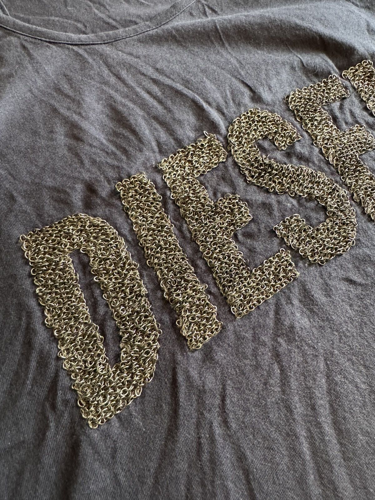 Diesel × Vintage Diesel rare tank top iron logo metal logo y2k Size M / US 6-8 / IT 42-44 - 3 Thumbnail
