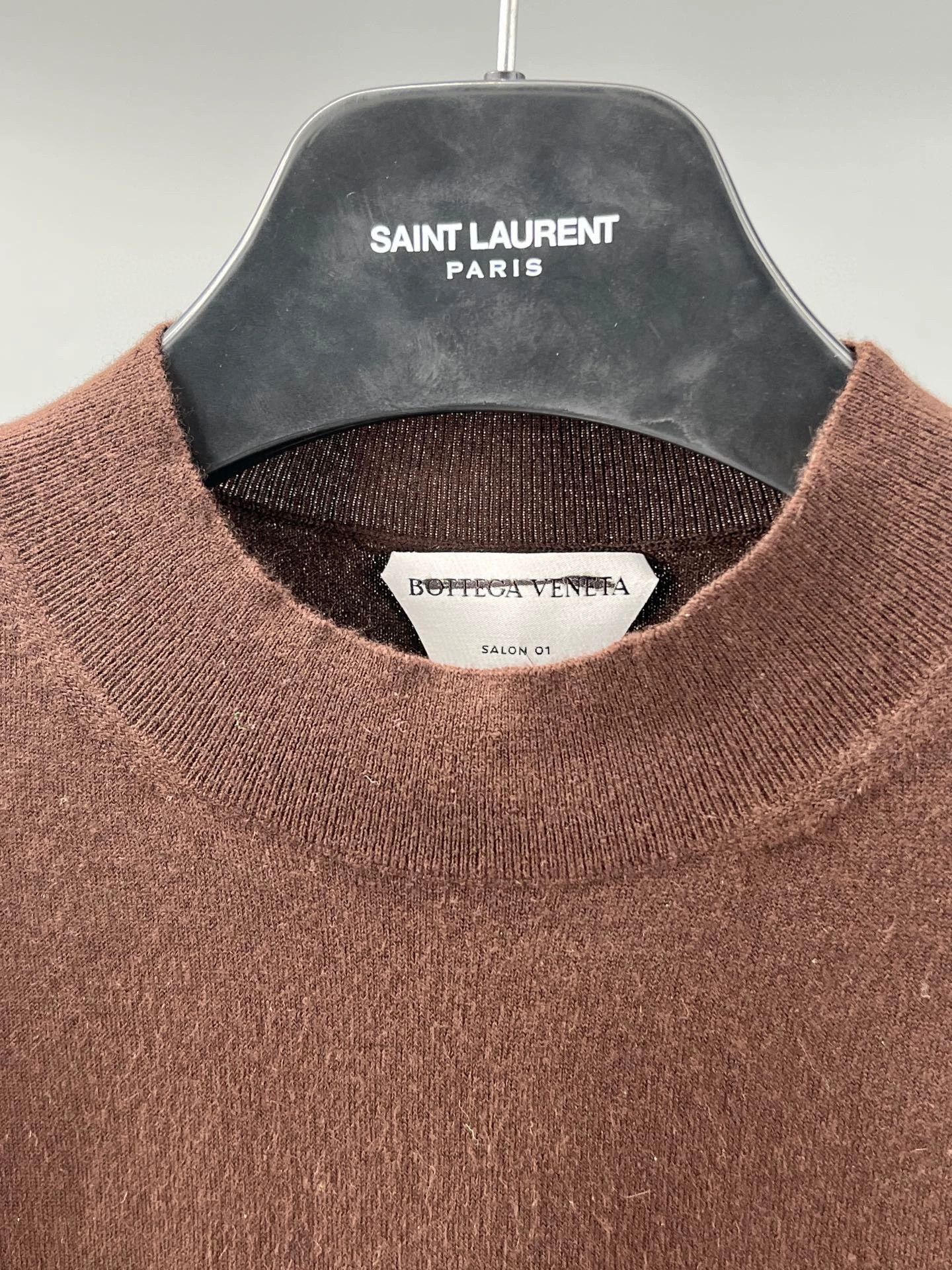 Bottega Veneta brown cashmere blend knit pullover sweater Size US S / EU 44-46 / 1 - 2 Thumbnail
