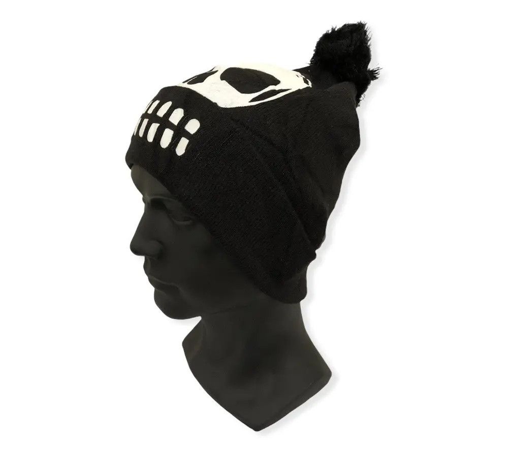 H&M H&M Skulls Design Beanie Hat Size ONE SIZE - 3 Thumbnail