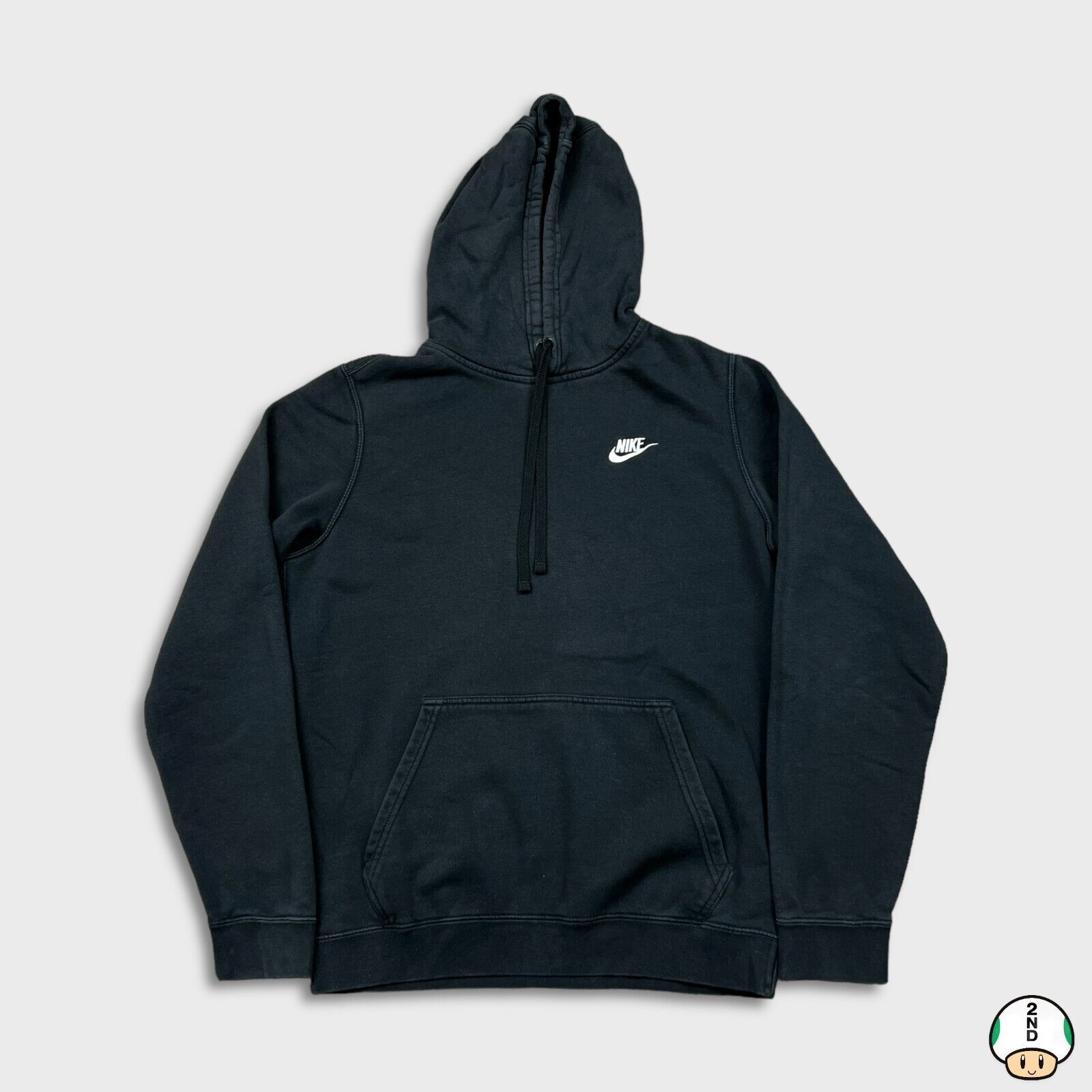 Nike × Vintage Nike Sportswear Hoodie Small Swoosh Fleece Pullover Hooded Size US M / EU 48-50 / 2 - 1 Thumbnail