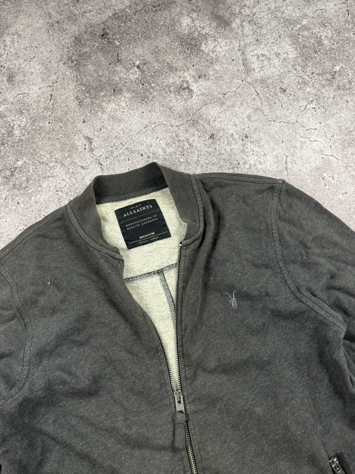 Allsaints VTG Y2K RICK OWENS STYLE AVANT GARDE DISTRESSED BOMBER JACKT Size US M / EU 48-50 / 2 - 4 Thumbnail