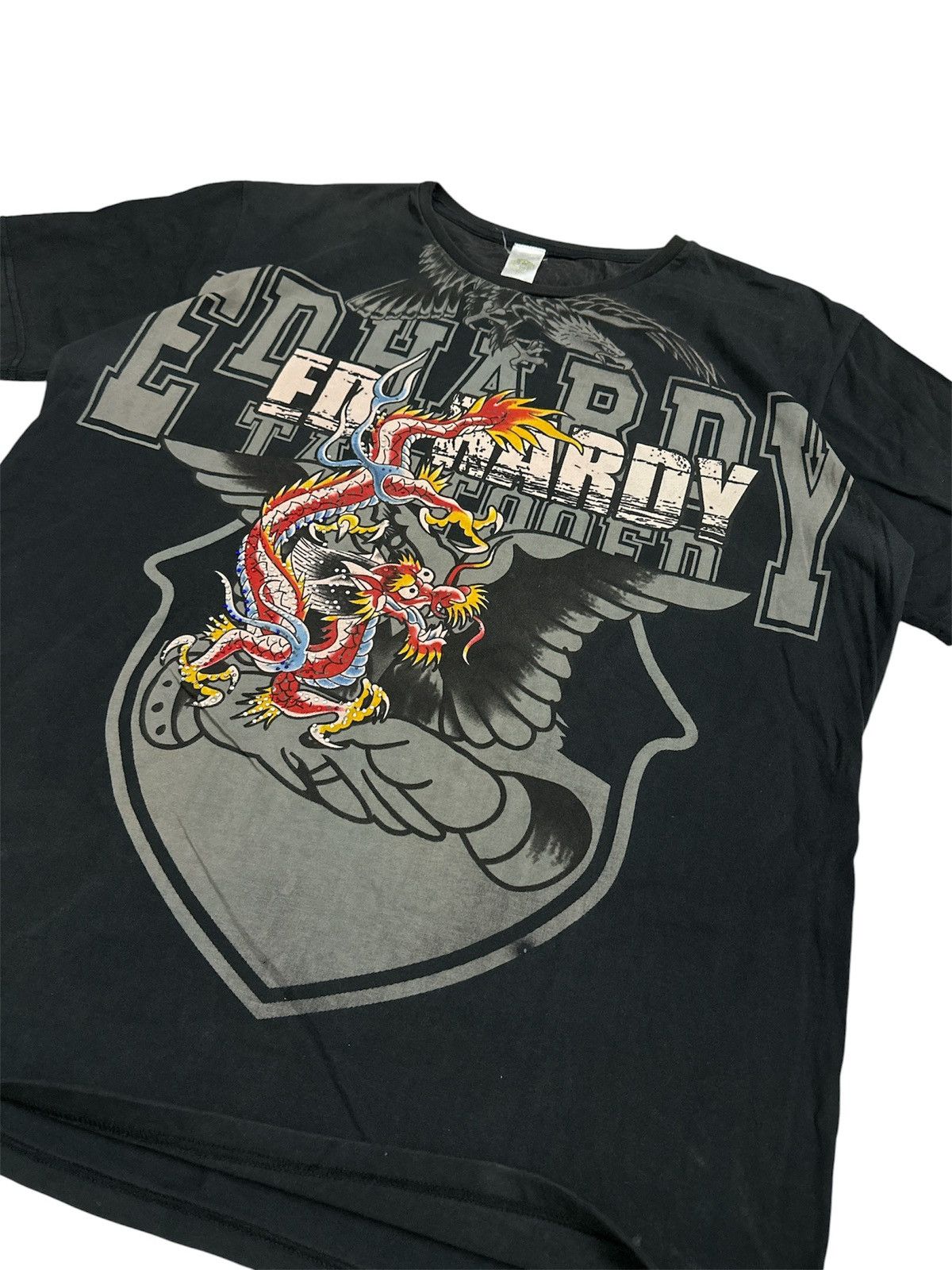 GOA 2000s Distressed Ed Hardy Christian Audigier Lgb Jnco Style Size US XL / EU 56 / 4 - 2 Thumbnail