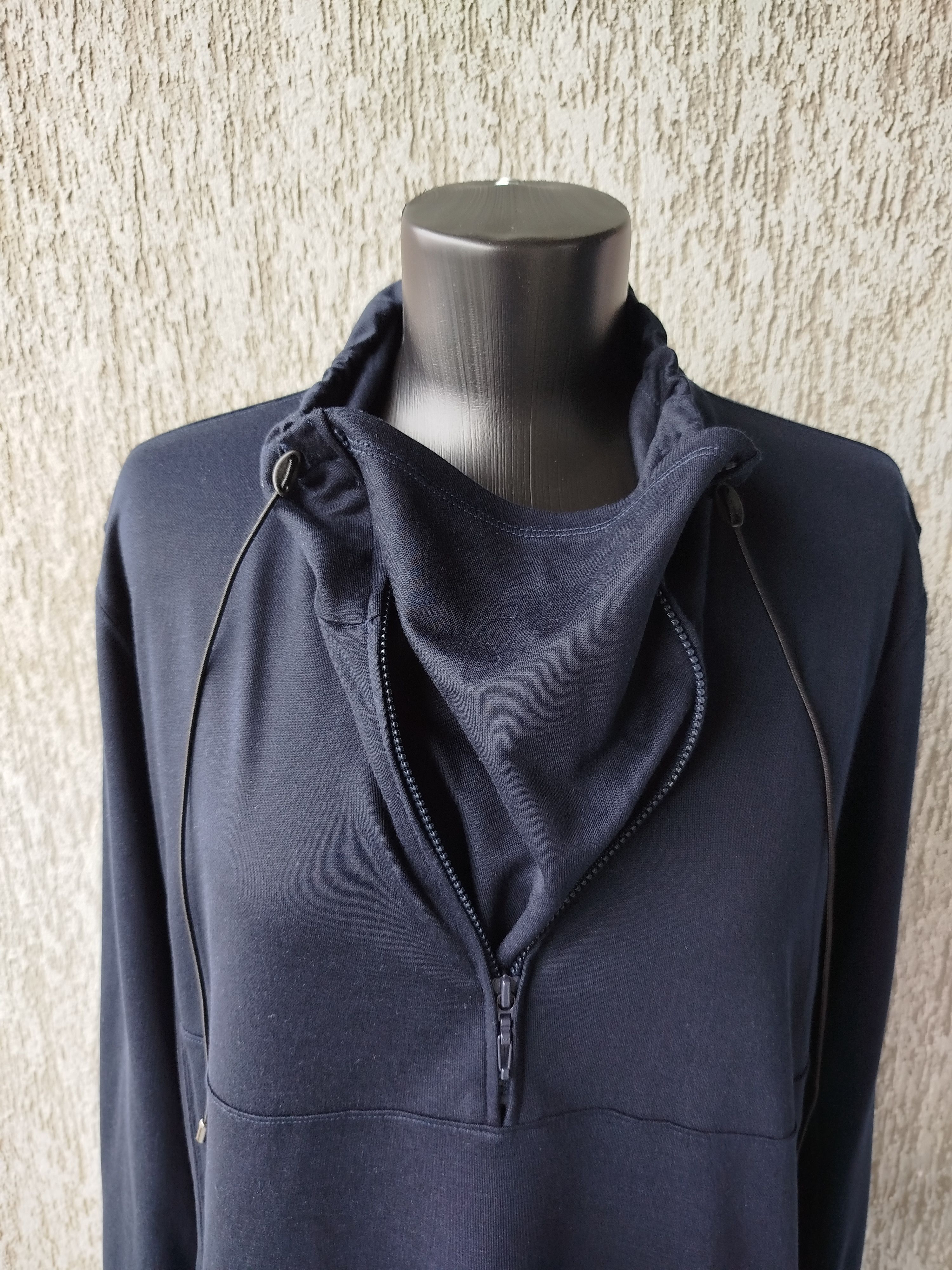 Issey Miyake HaaT ORJ Dress Tunic Tencel Zip-Up Pockets Size 3 Size L / US 10 / IT 46 - 4 Thumbnail