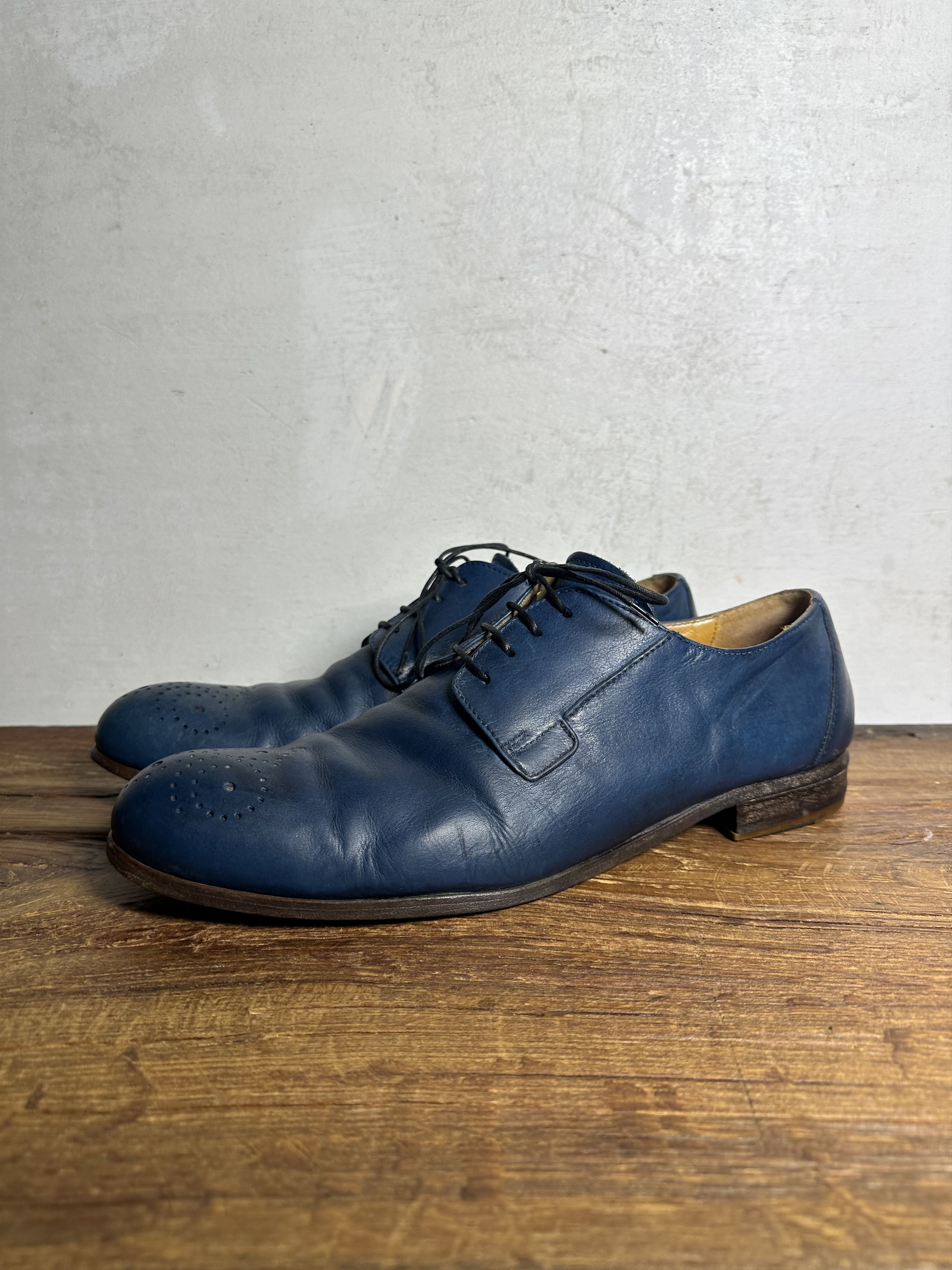 MoMA Moma Blue Lace-Up Shoes Size US 12 / EU 45 - 1 Thumbnail