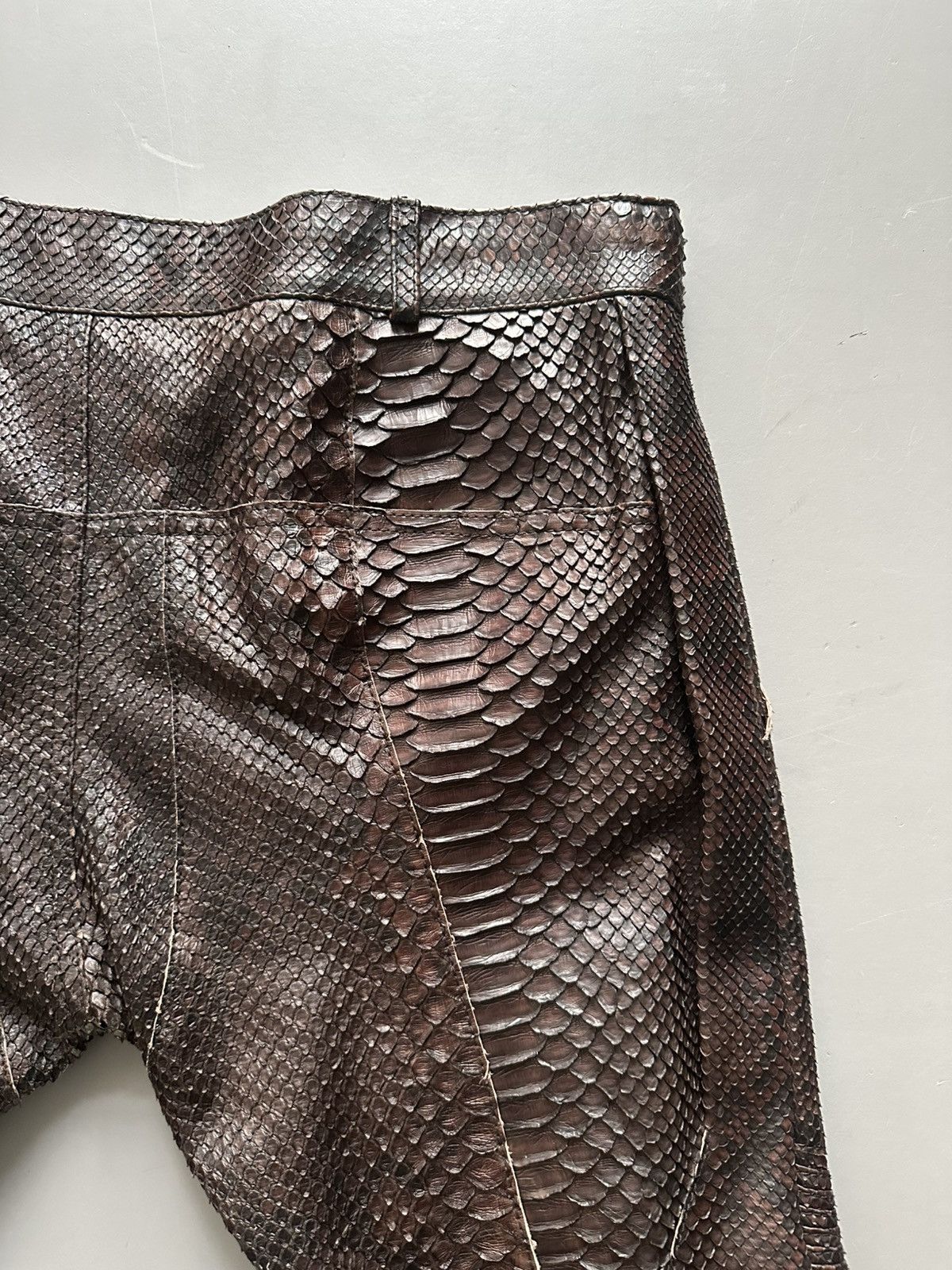 Haider Ackermann 1 of 1 Python Biker Cropped Trousers Size US 30 / EU 46 - 9 Thumbnail