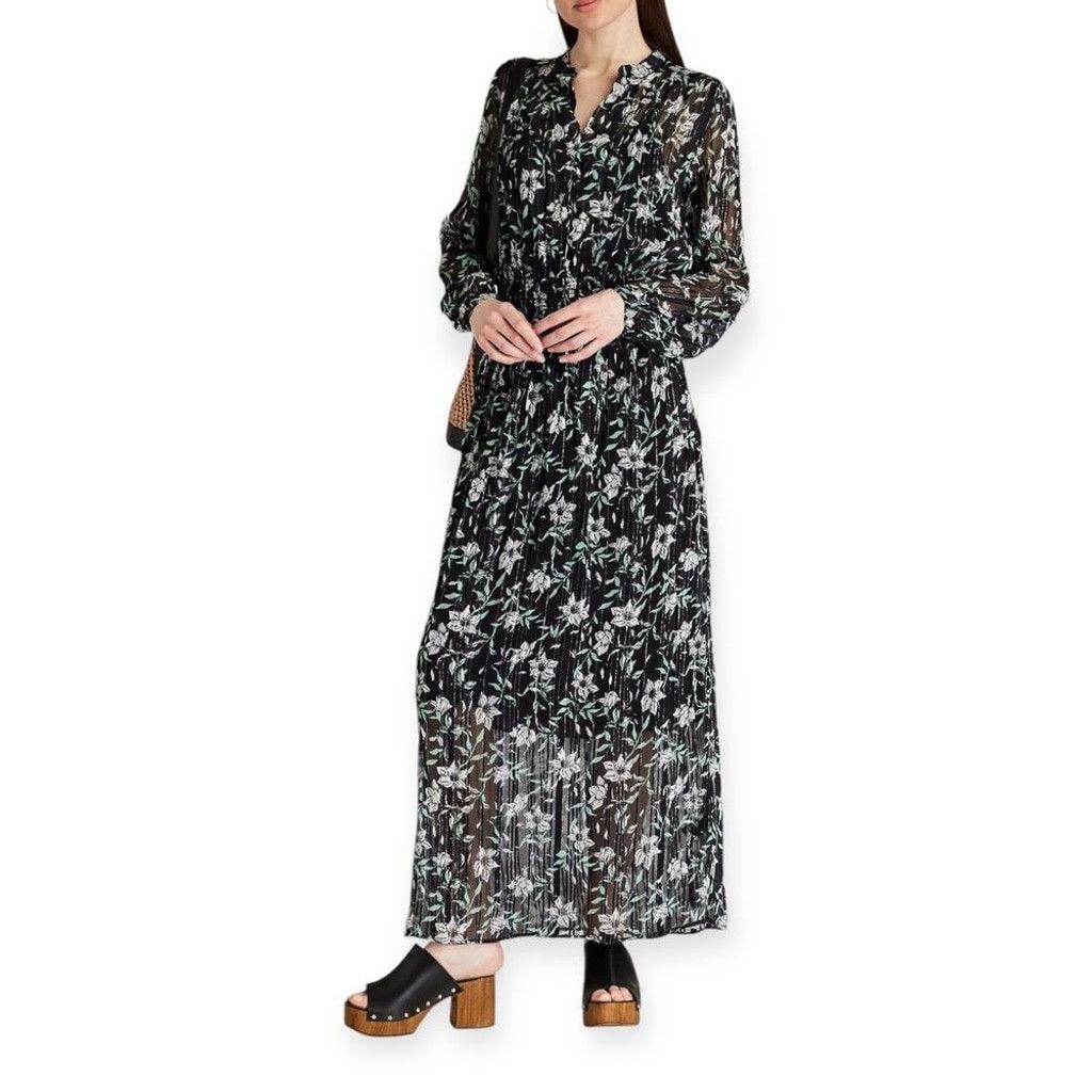 Rag & Bone Rag & Bone Calista Metallic Floral-Print Chiffon Maxi Dress Size M / US 6-8 / IT 42-44 - 1 Thumbnail