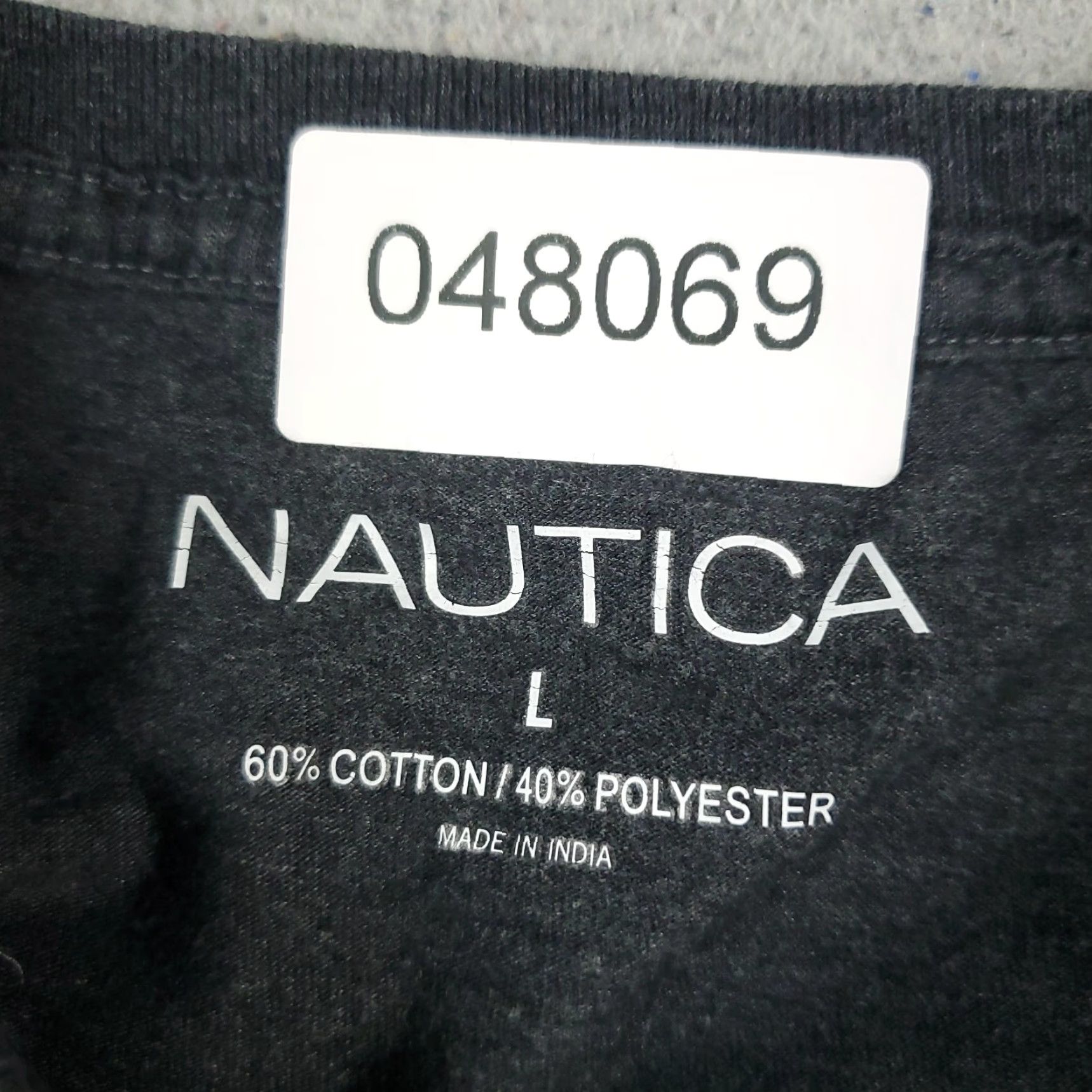 Nautica Nautica T Shirt Mens Large Gray Casual Short Sleeve Crew Neck Logo Vintage No Size US L / EU 52-54 / 3 - 6 Thumbnail