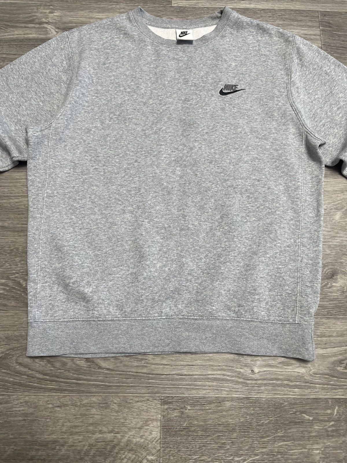 Nike Nike Gray Basic Sweatshirt Y2K Size US S / EU 44-46 / 1 - 3 Thumbnail