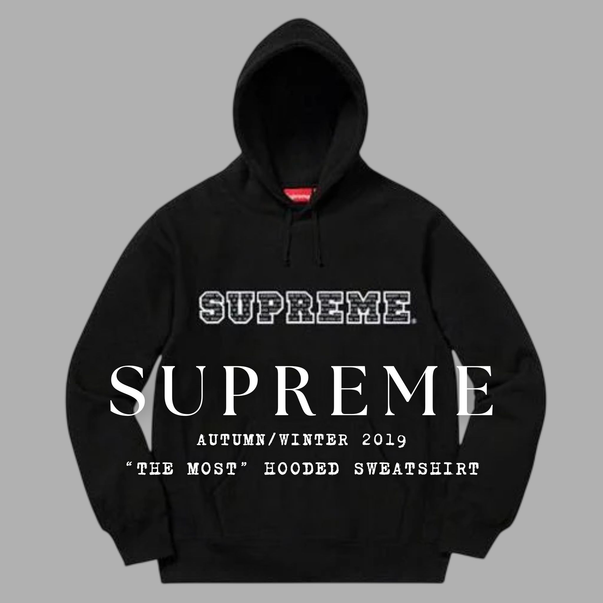 Supreme Supreme FW19 “Who is f*cking us over the most” Hoodie 