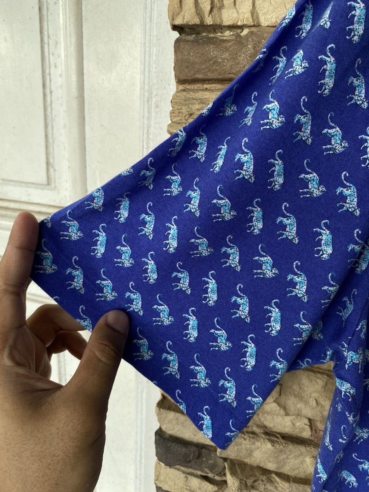 Polo Ralph Lauren Polo Ralph Lauren Polo Golf Aqua Blue Cheetah Size US L / EU 52-54 / 3 - 4 Thumbnail