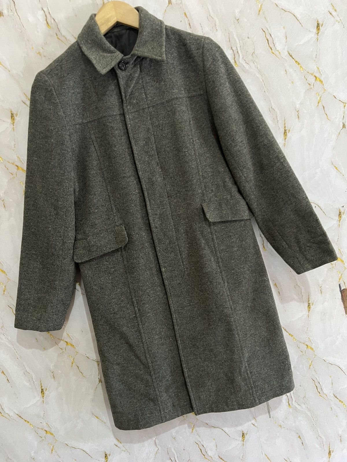 Yohji Yamamoto Ined Long Jacket–Yohji-Inspired Silhouette–Japan Minimalism Size US M / EU 48-50 / 2 - 4 Thumbnail