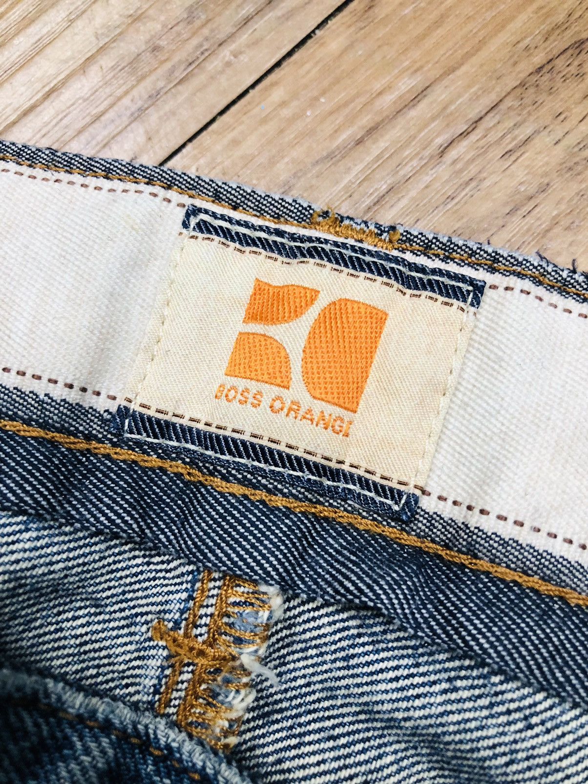 Japanese Brand Boss Orange Distressed Jeans (33) Size US 30 / EU 46 - 13 Thumbnail