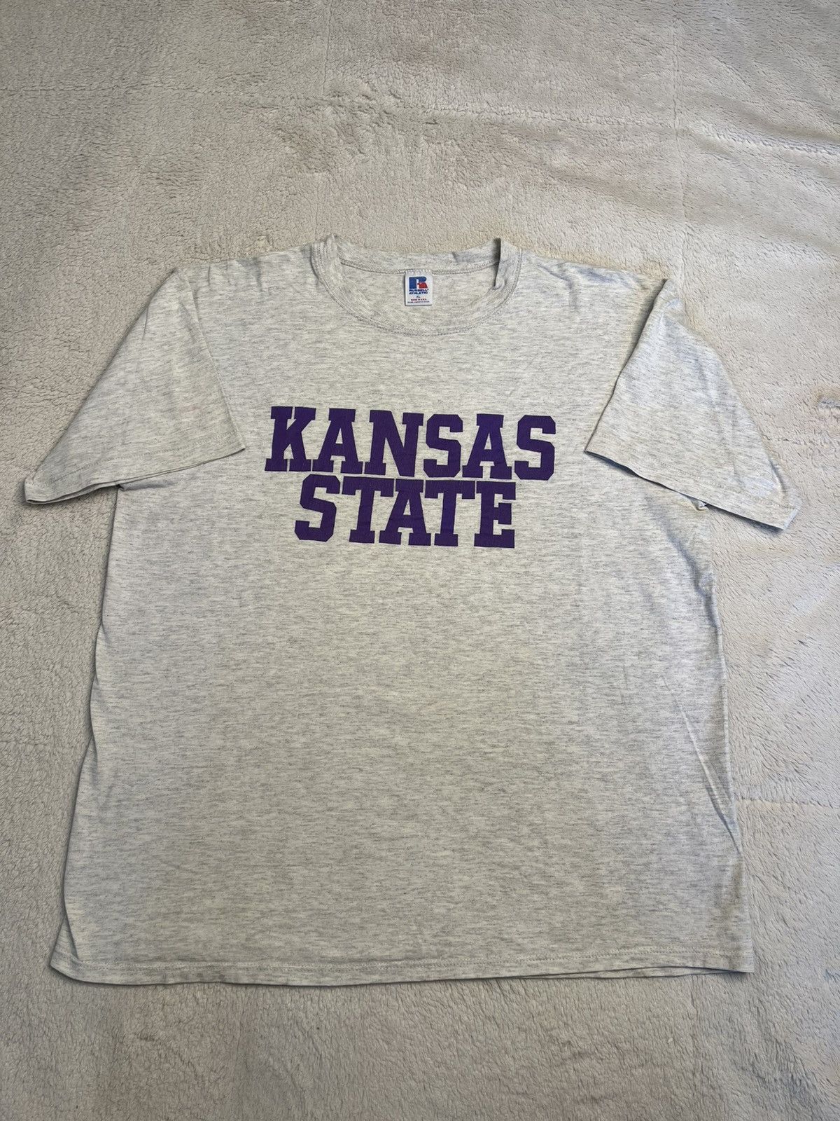 Russell Athletic Vtg 90s Russell Athletic NCAA Kansas State Wildcats T Shirt Size US XL / EU 56 / 4 - 1 Thumbnail