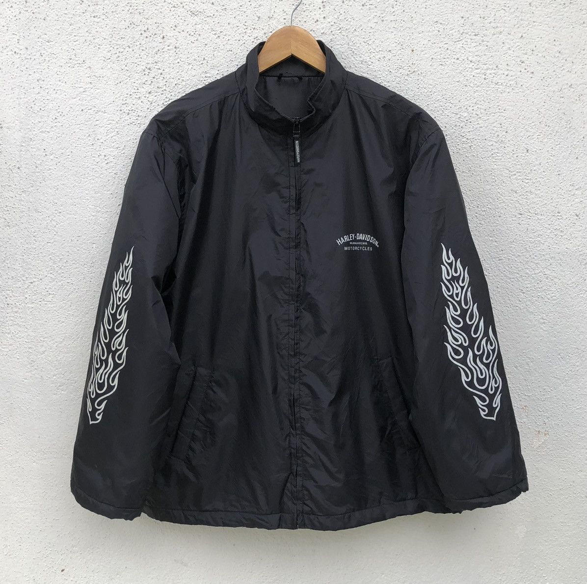 Harley Davidson VTG 1995 Harley Davidson Dragon Graphic windbreaker Jacket Size US M / EU 48-50 / 2 - 5 Thumbnail