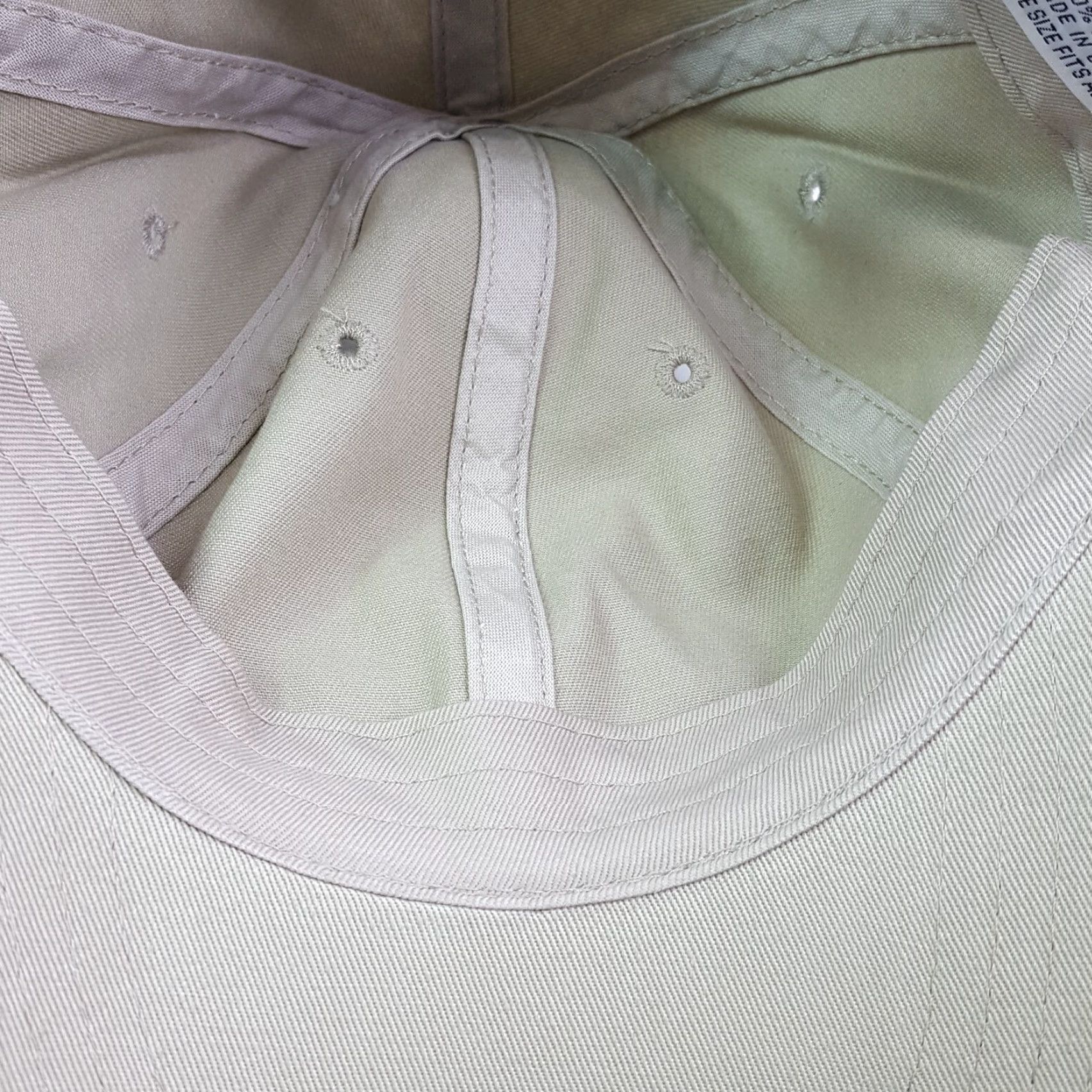 Russell Athletic VINTAGE Russell Athletic Beige Khaki Plain Adjustable Dad Hat Baseball Cap Sports Size ONE SIZE - 7 Thumbnail
