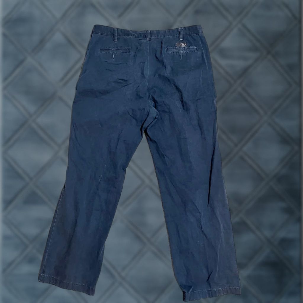 Nautica VINTAGE Nautica Chino Pants Mens 38x32 Navy Blue Casual Pants Mens Regular Belt Loops 5-Pocket Design Straight Inseam 32 Cotton Size US 38 / EU 54 - 1 Thumbnail