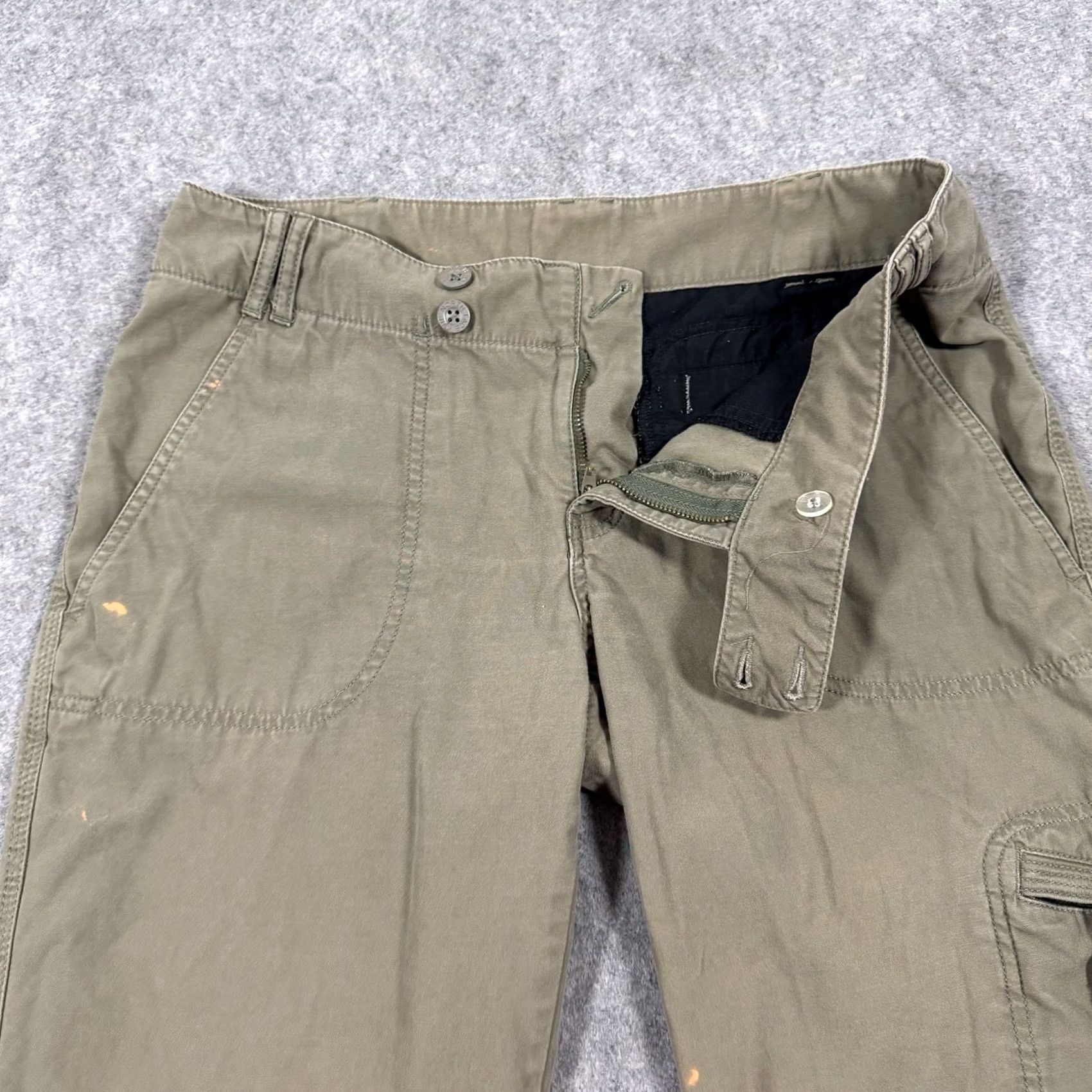 Vintage Columbia Pants Women Cargo Roll Tab Leg Style: Straight Size 10 Green Size 32" / US 10 / IT 46 - 6 Thumbnail