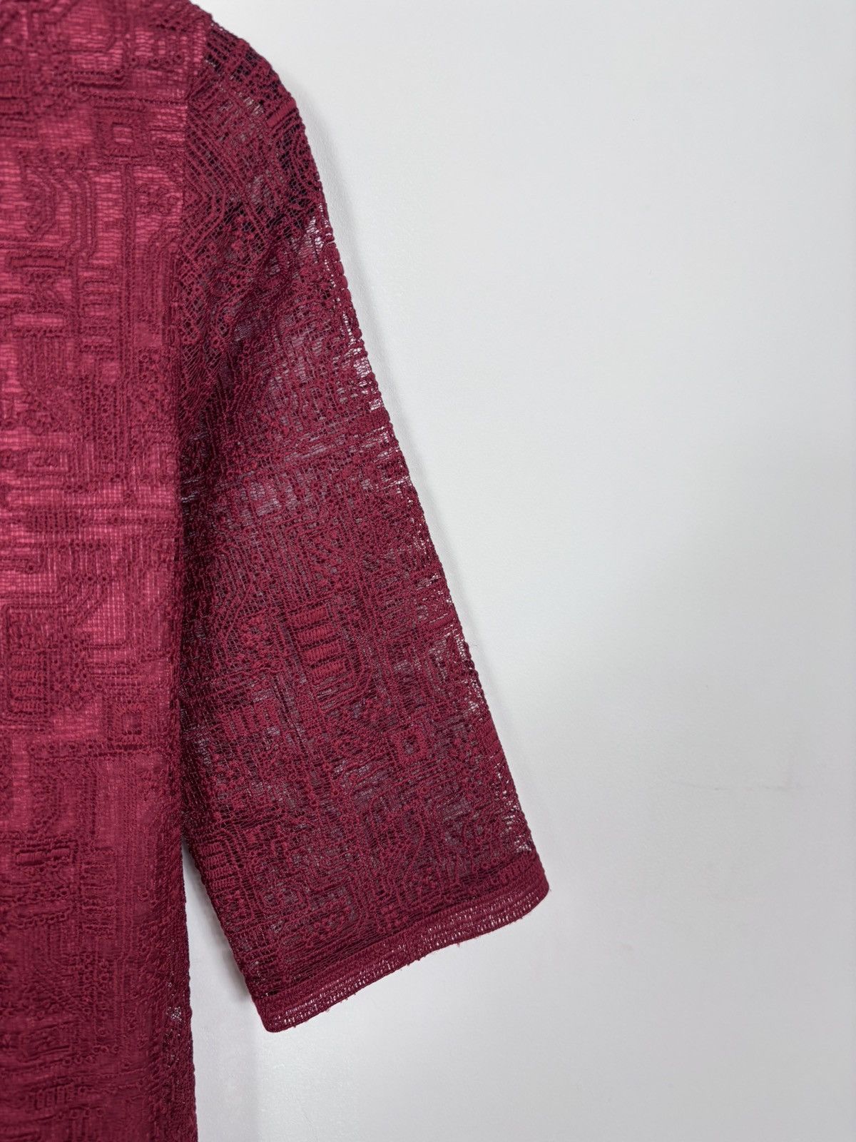 Cop Copine Cop Copine Paris Hamal NWT Red Overlay Dress Textured Belted Size S / US 4 / IT 40 - 7 Thumbnail