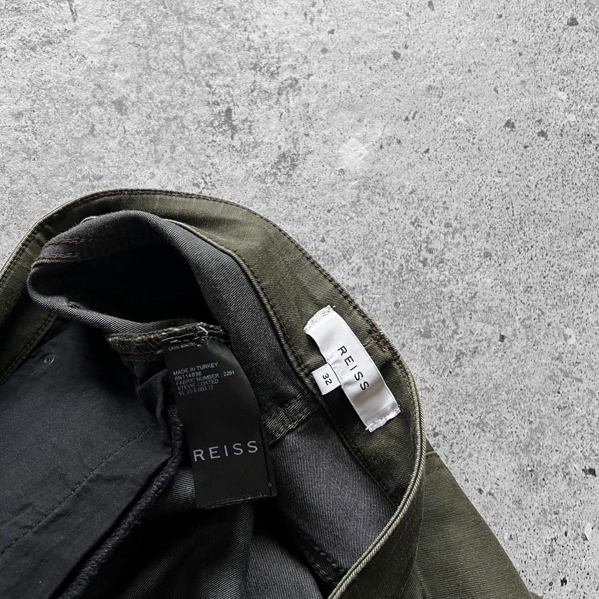 Designer × Reiss Reiss Womens Stevie Olive Green Stretch Cotton Skinny Jeans Size 30" / US 8 / IT 44 - 5 Thumbnail