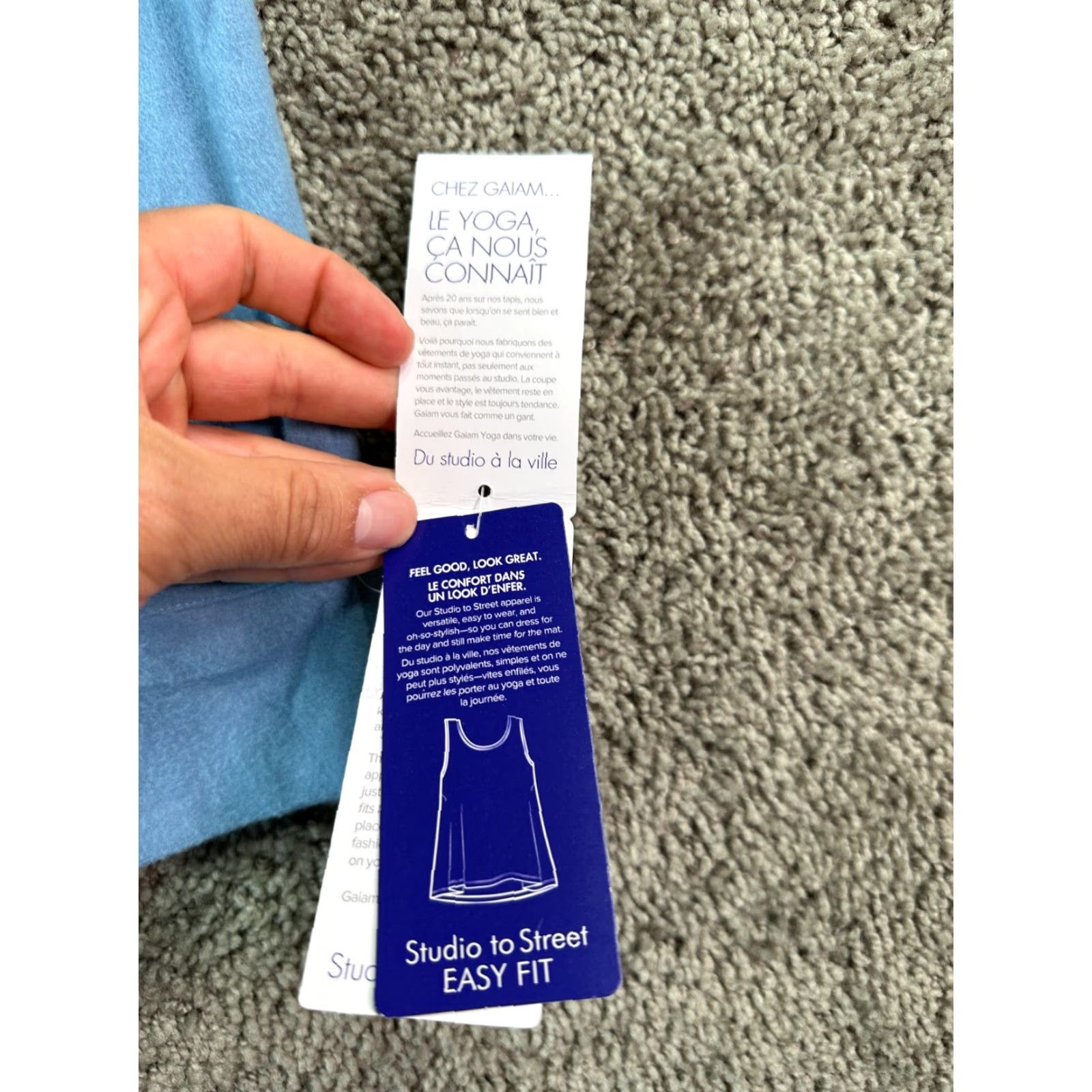 Vintage Gaiam Hoodie Womens XS Blue Shadow Fleece Pullover Yoga Shirt Size XS / US 0-2 / IT 36-38 - 6 Thumbnail