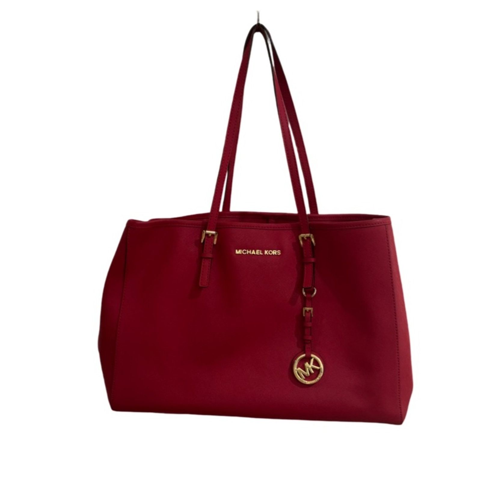 Michael Kors MICHAEL Michael Kors Saffiano Leather Top Handle Bag - Red Size ONE SIZE - 3 Thumbnail