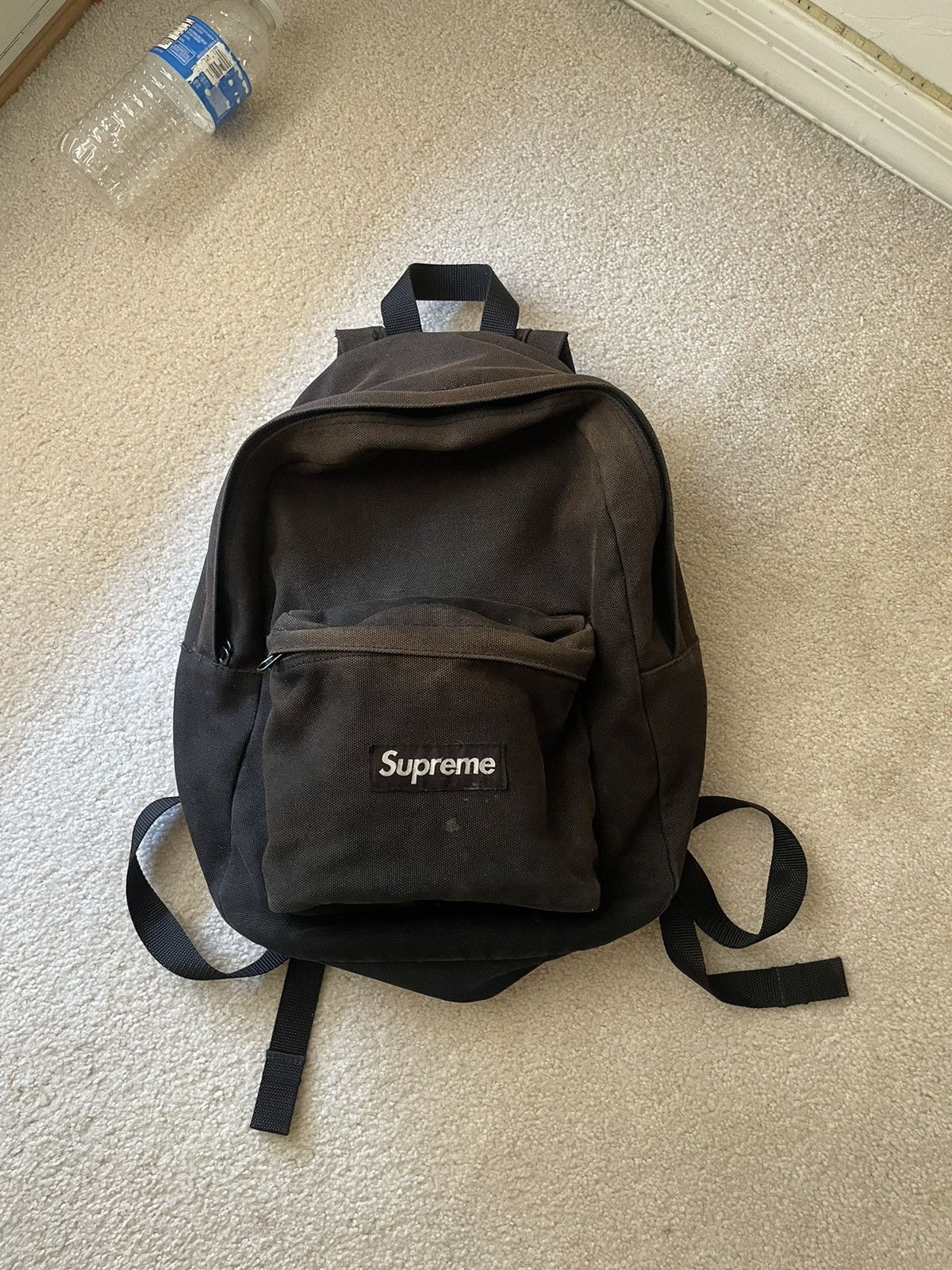 Supreme Canvas Backpack Black Box Logo
