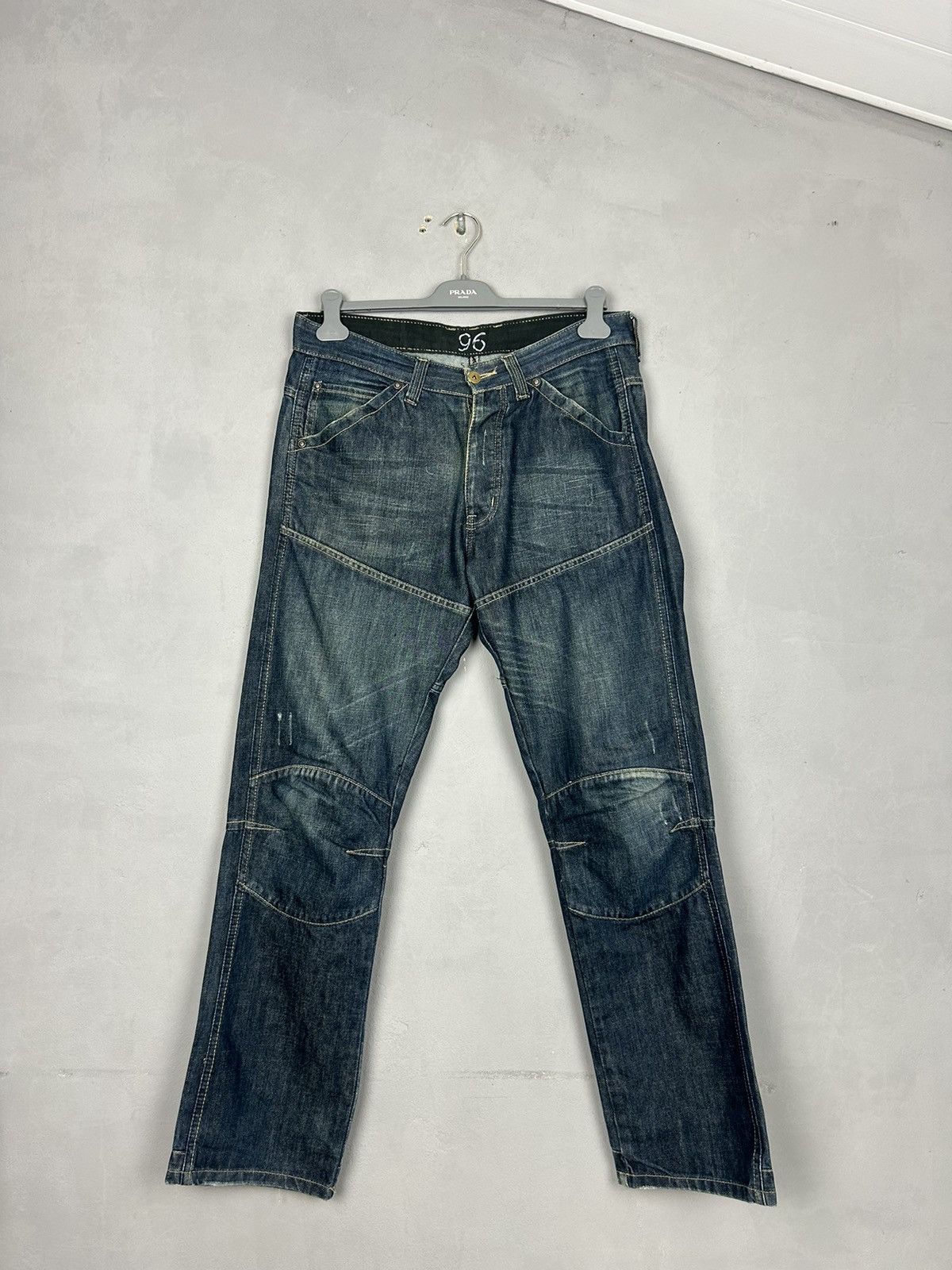 G-Star G-Star Raw Elwood 96 Jeans Distressed Denim Workwear Style Size US 35 - 9 Thumbnail