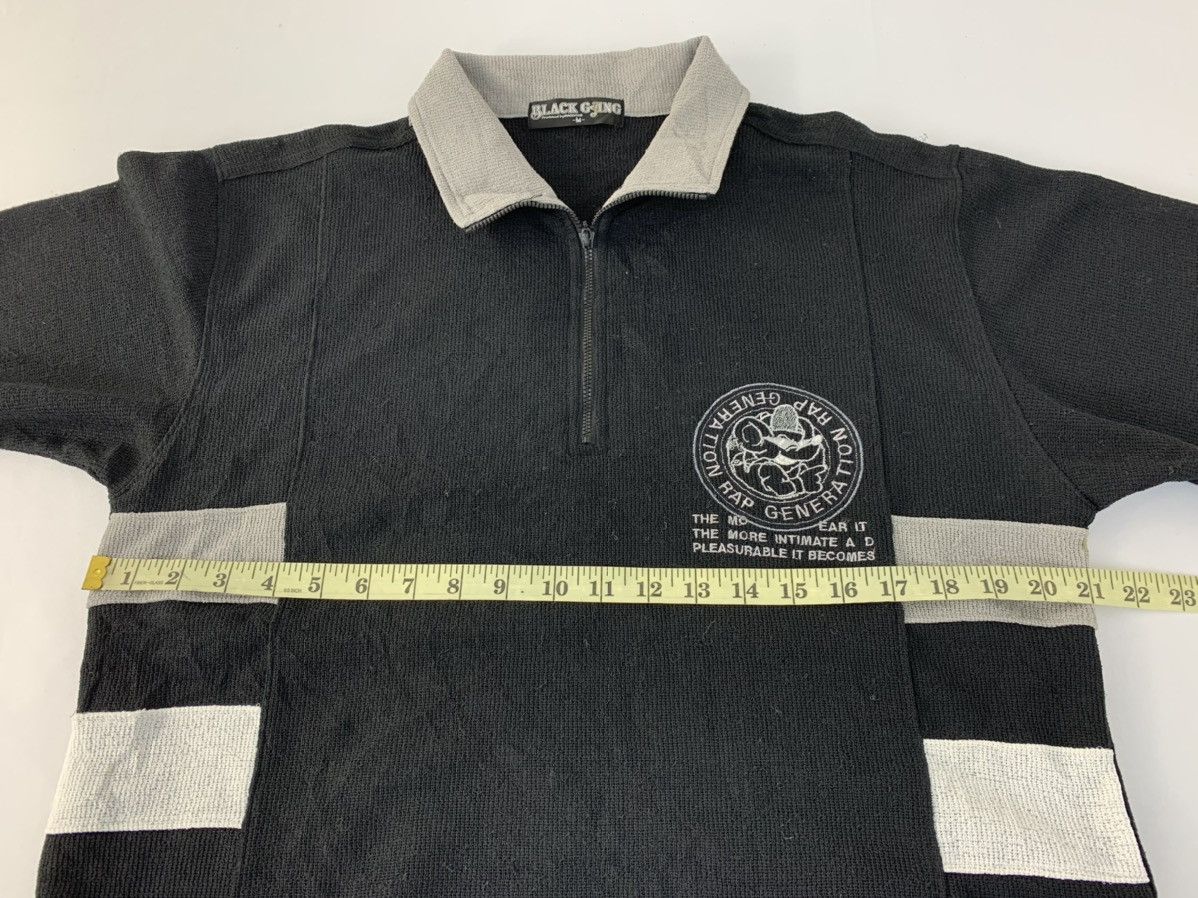 Rap Tees 90s Black Gangs Rap Generation Half Zip Embroidery Logo Size US L / EU 52-54 / 3 - 12 Thumbnail