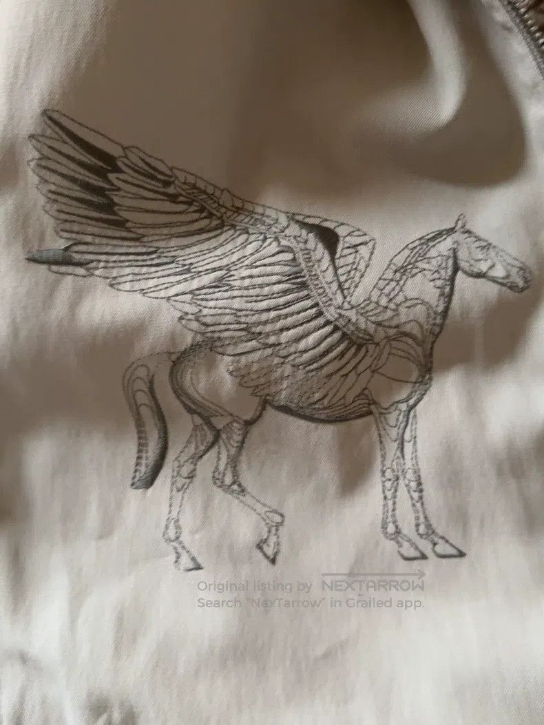 Hermes Hermes White Lamb Leather Jacket, Metal Snap Design at Fro Size US L / EU 52-54 / 3 - 8 Thumbnail
