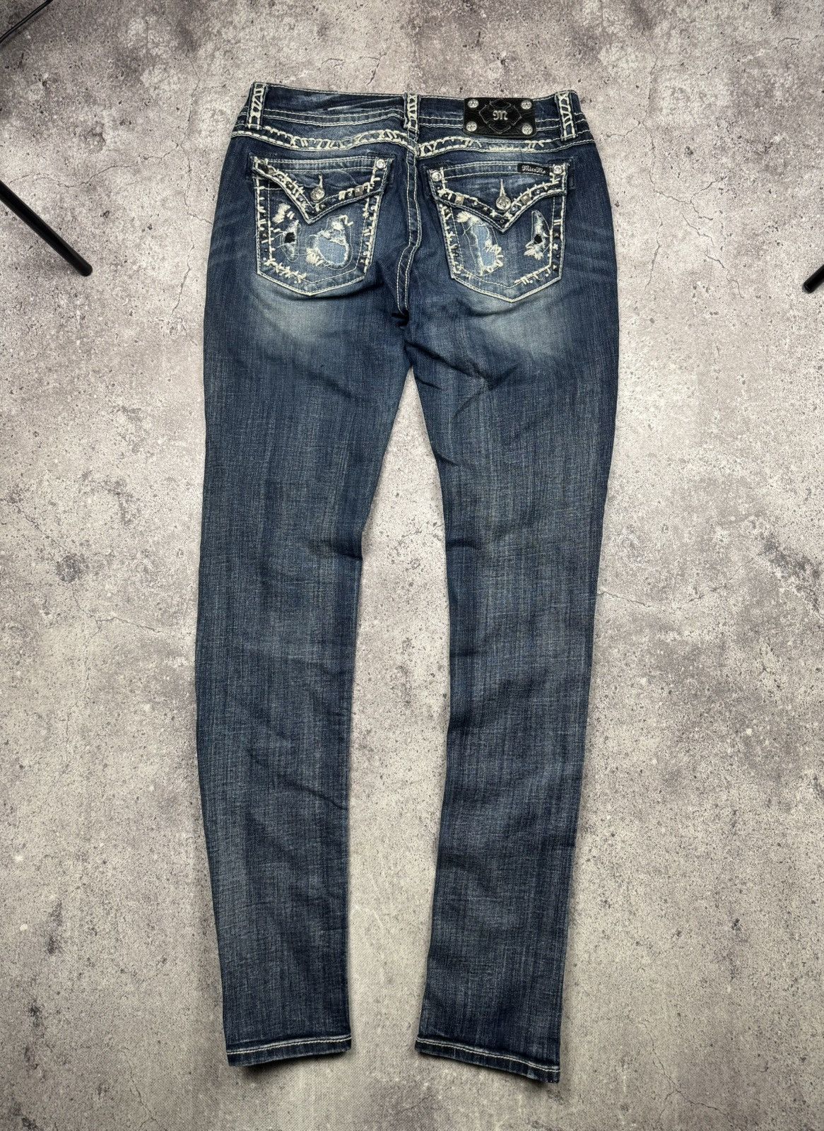 Miss Me Crazy Vintage Y2K Affliction Style Miss Me Jeans Japan denim Size 30" / US 8 / IT 44 - 1 Thumbnail