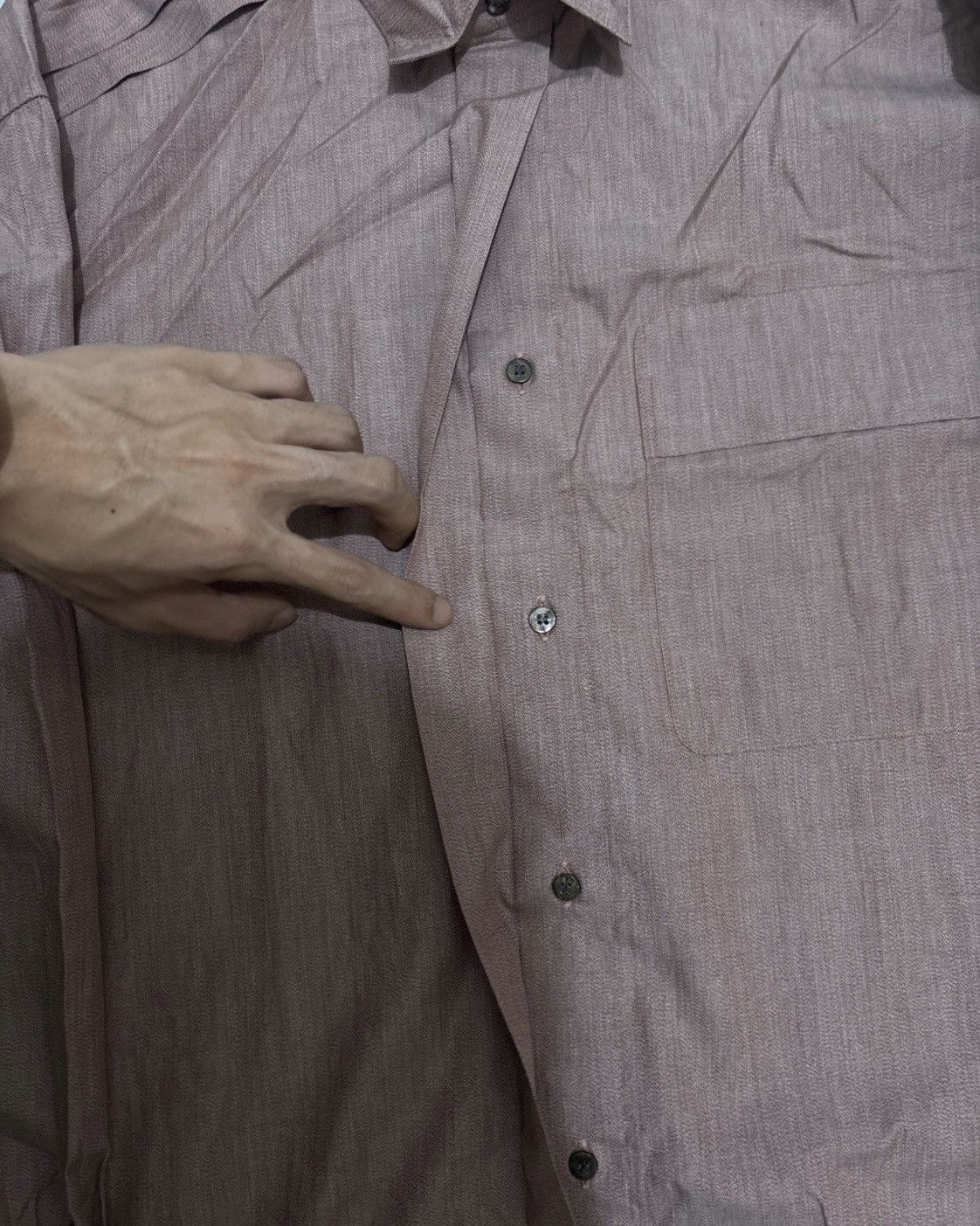 Issey Miyake Issey Miyake Hidden Pocket Ls Shirt Size US L / EU 52-54 / 3 - 3 Thumbnail