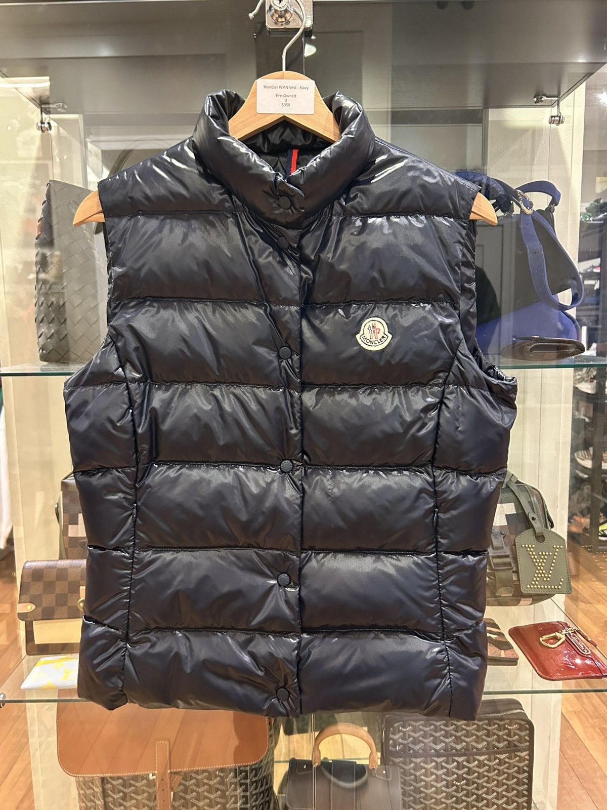 Moncler Vest Womens - Navy
