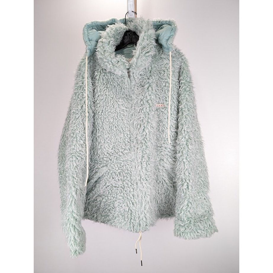 Marni o1rshd1 Long Pile Shaggy Faux Fur in Linden Size US L / EU 52-54 / 3 - 1 Thumbnail